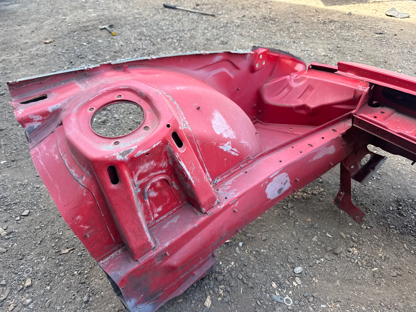 Porsche 924 Front End Cut, Used.