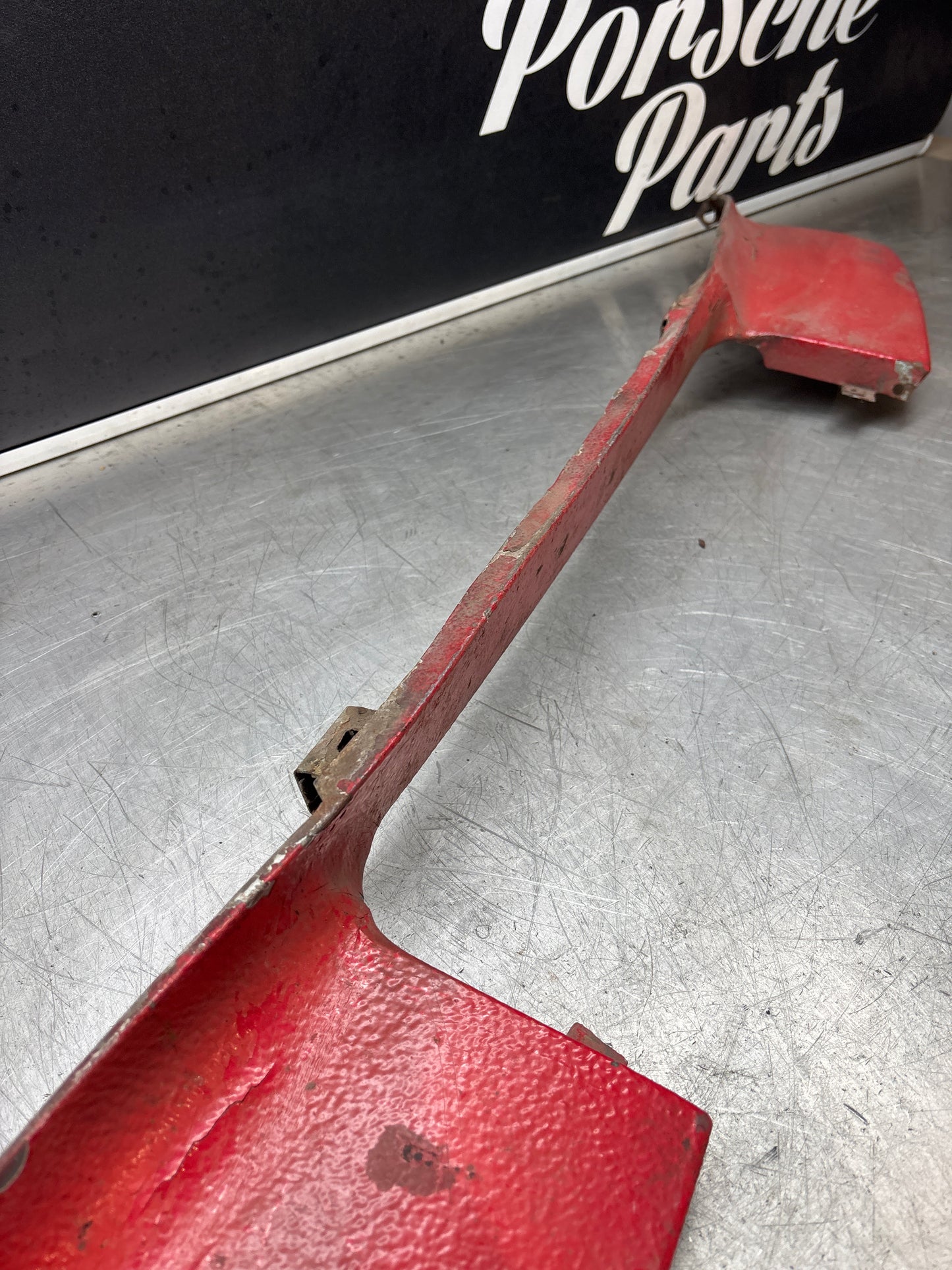 Porsche 924 Lower front valance, used, 94450303501 damaged