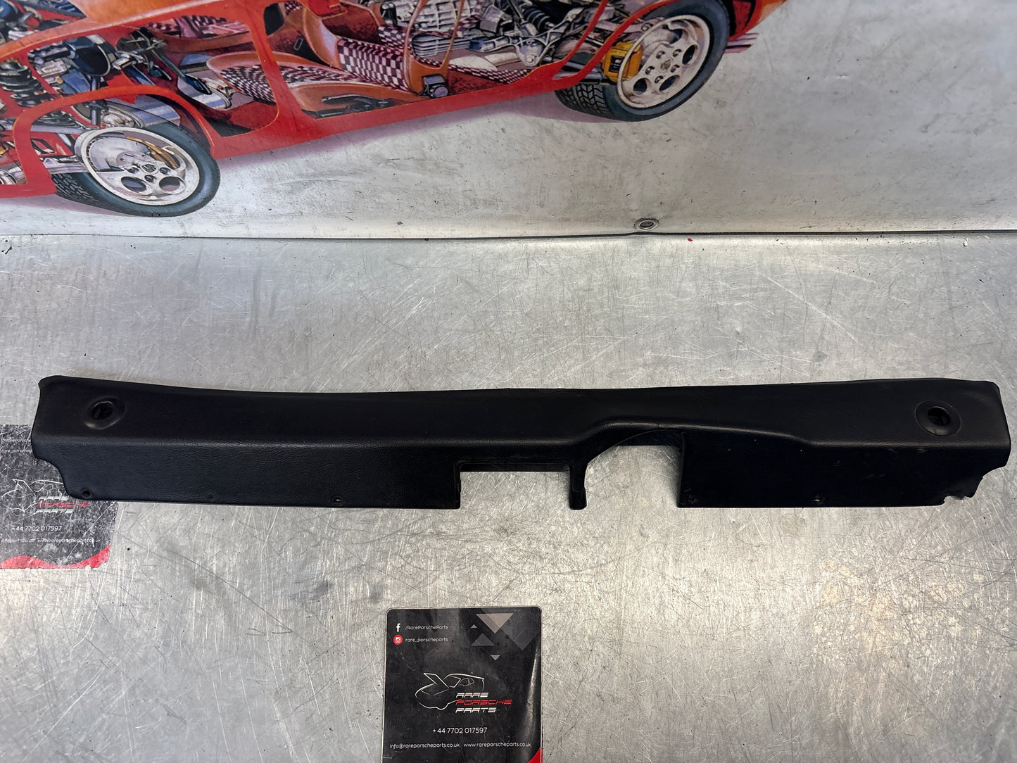 Porsche 928 tailgate interior trim, used, brown 92855504705