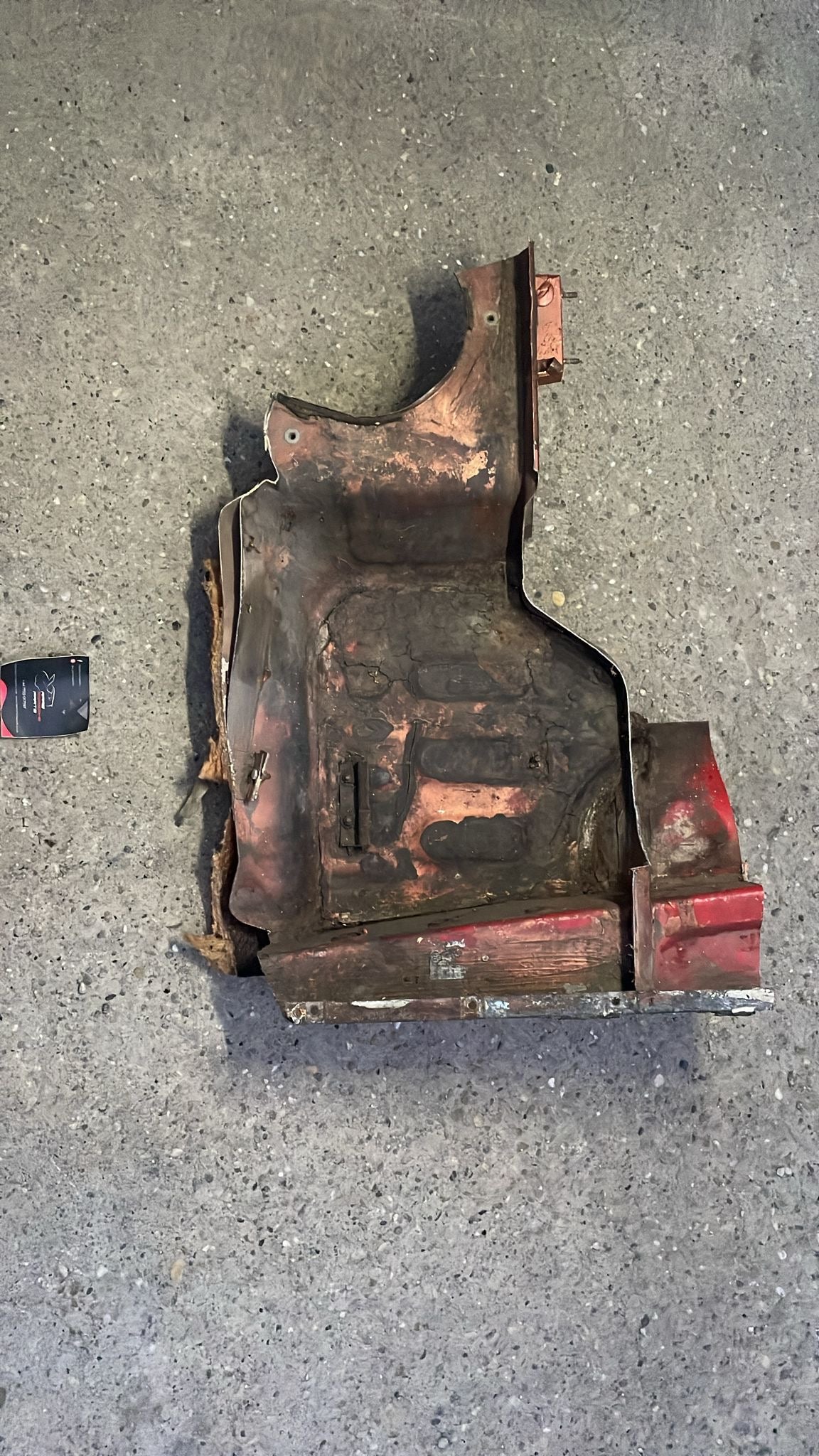 Porsche 924 / 944 Battery tray cut from a rust free body, LHD cars only