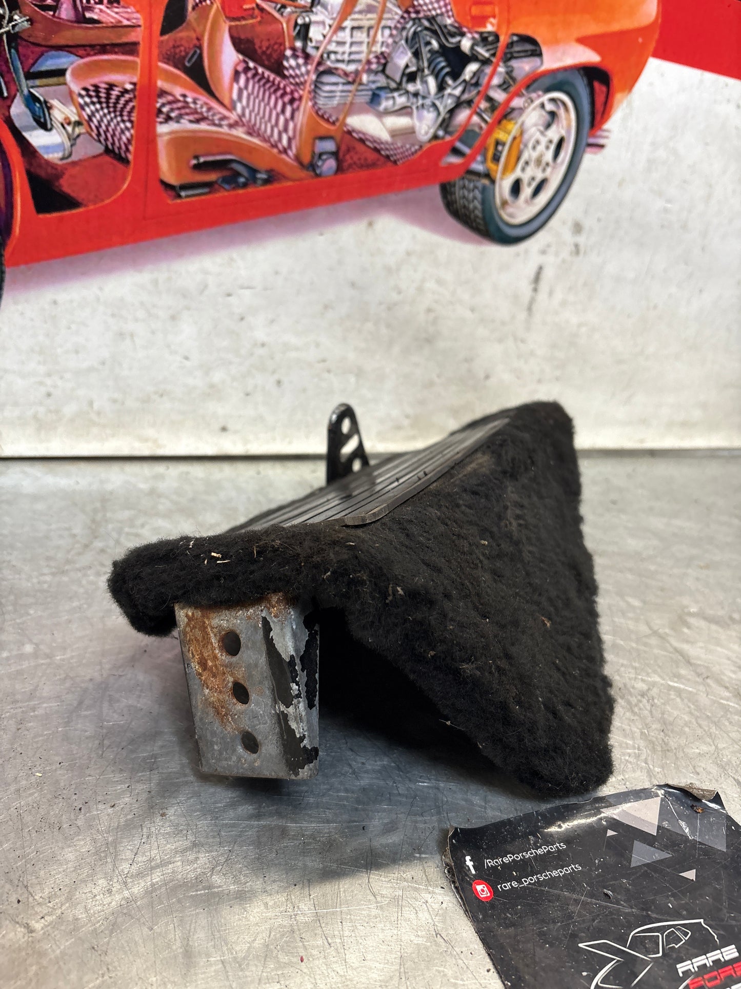 Porsche 928 black foot rest, 92855107102 used
