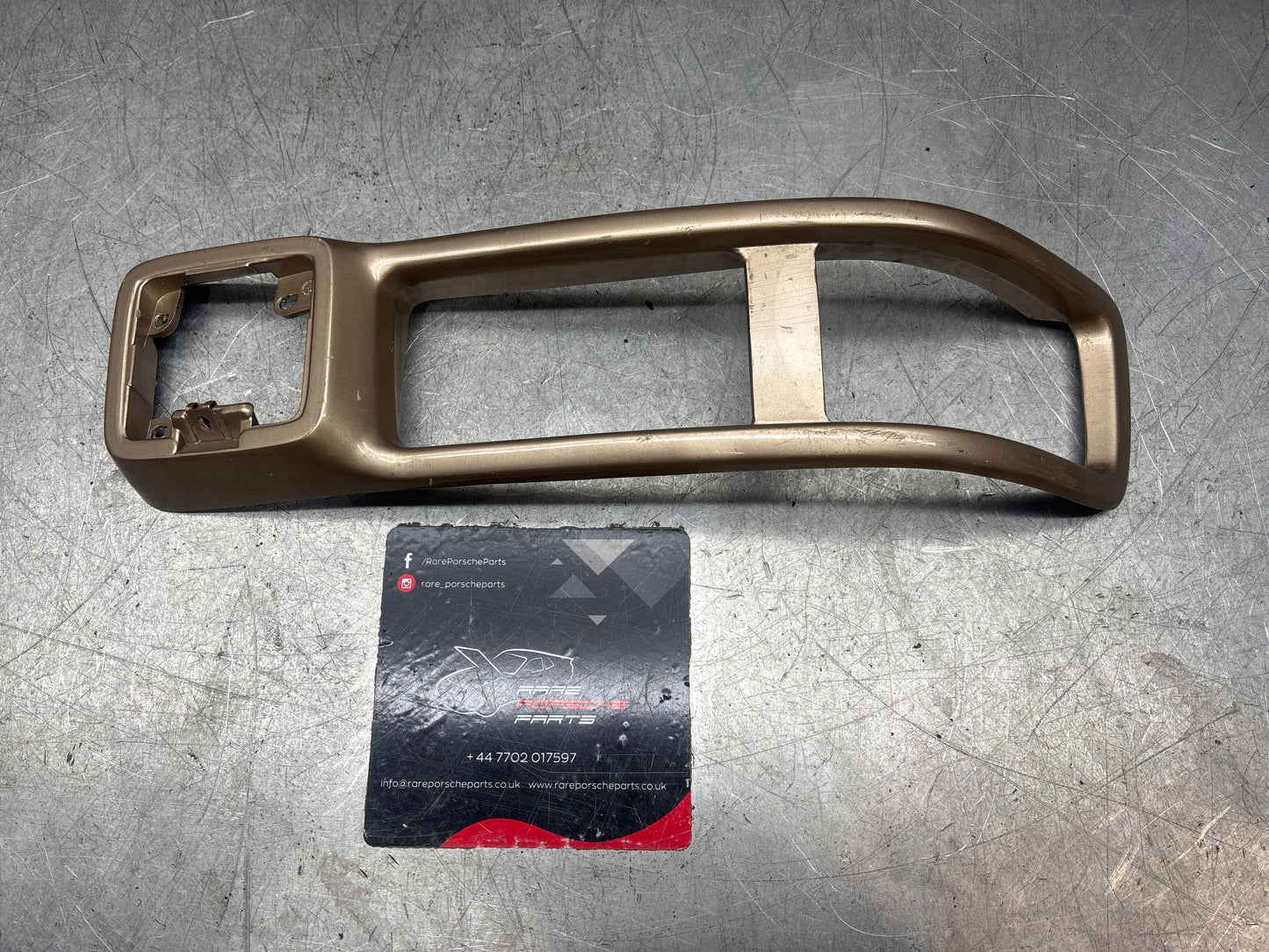 Porsche 944 Front left Bumper Light Frame, surround bezel - Trim 93150519501, used