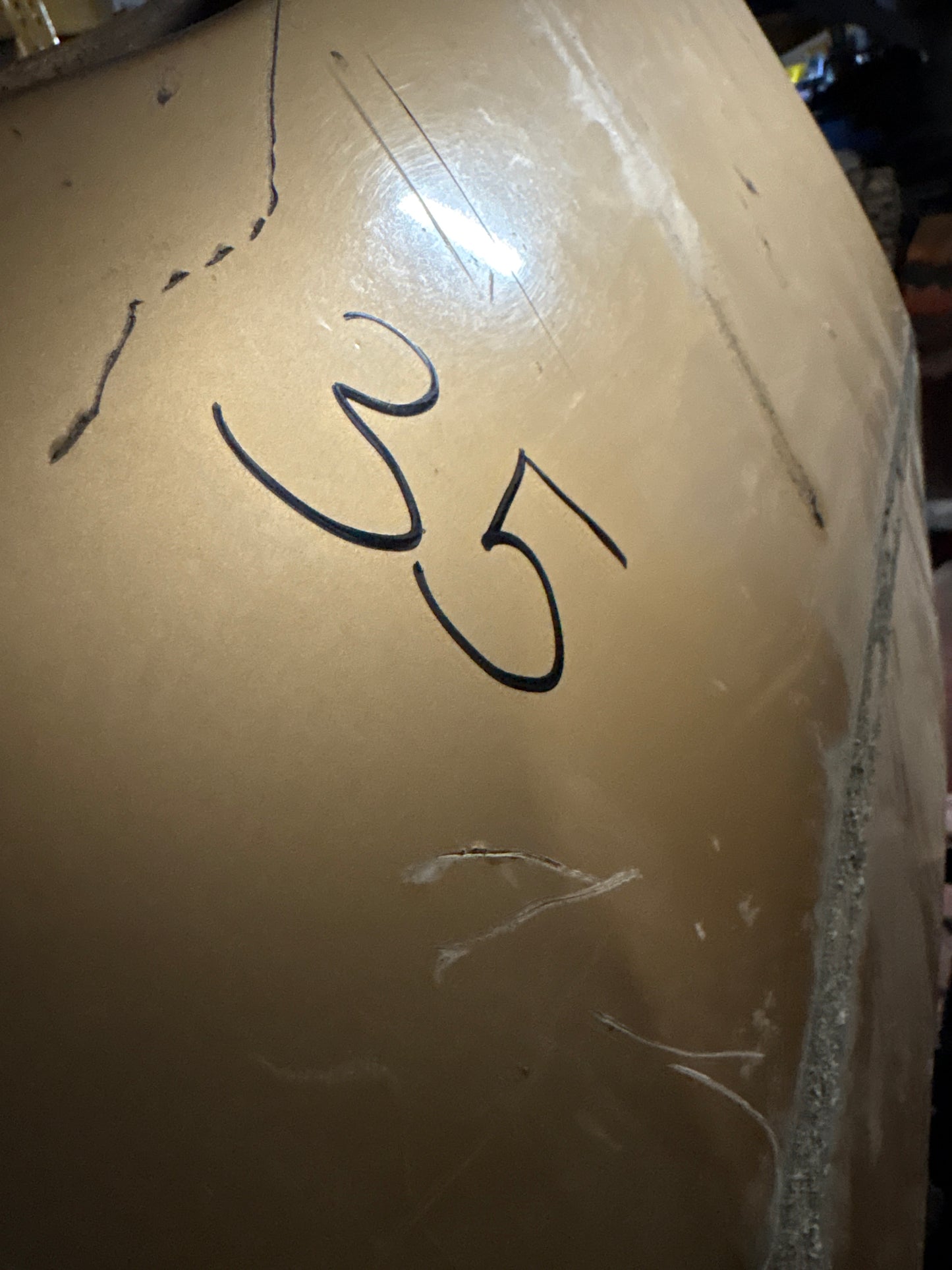 Porsche 928S right sill and rear fender cut