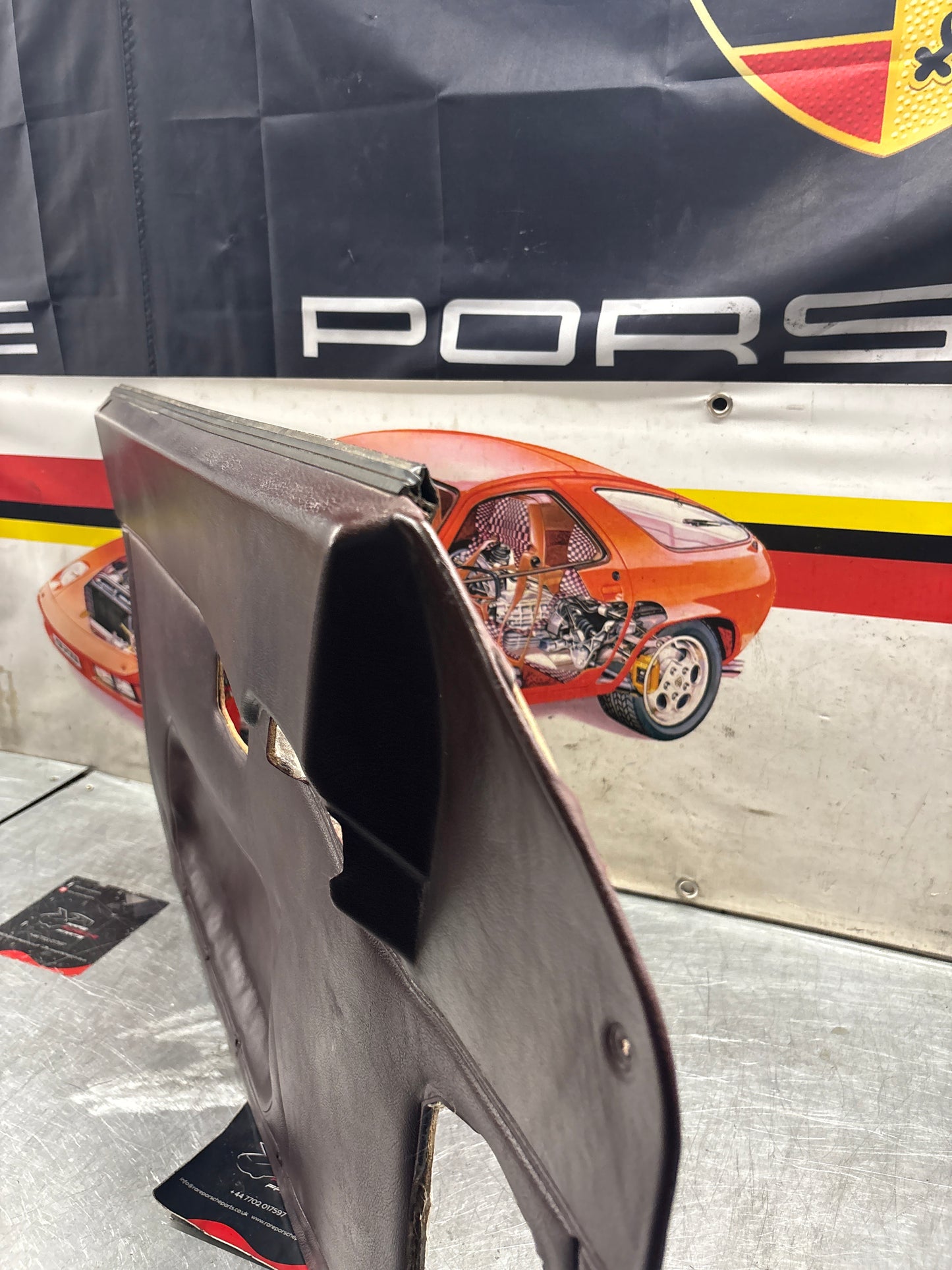 Porsche 944 left burgundy  door card for late cars from 85.5 944555017