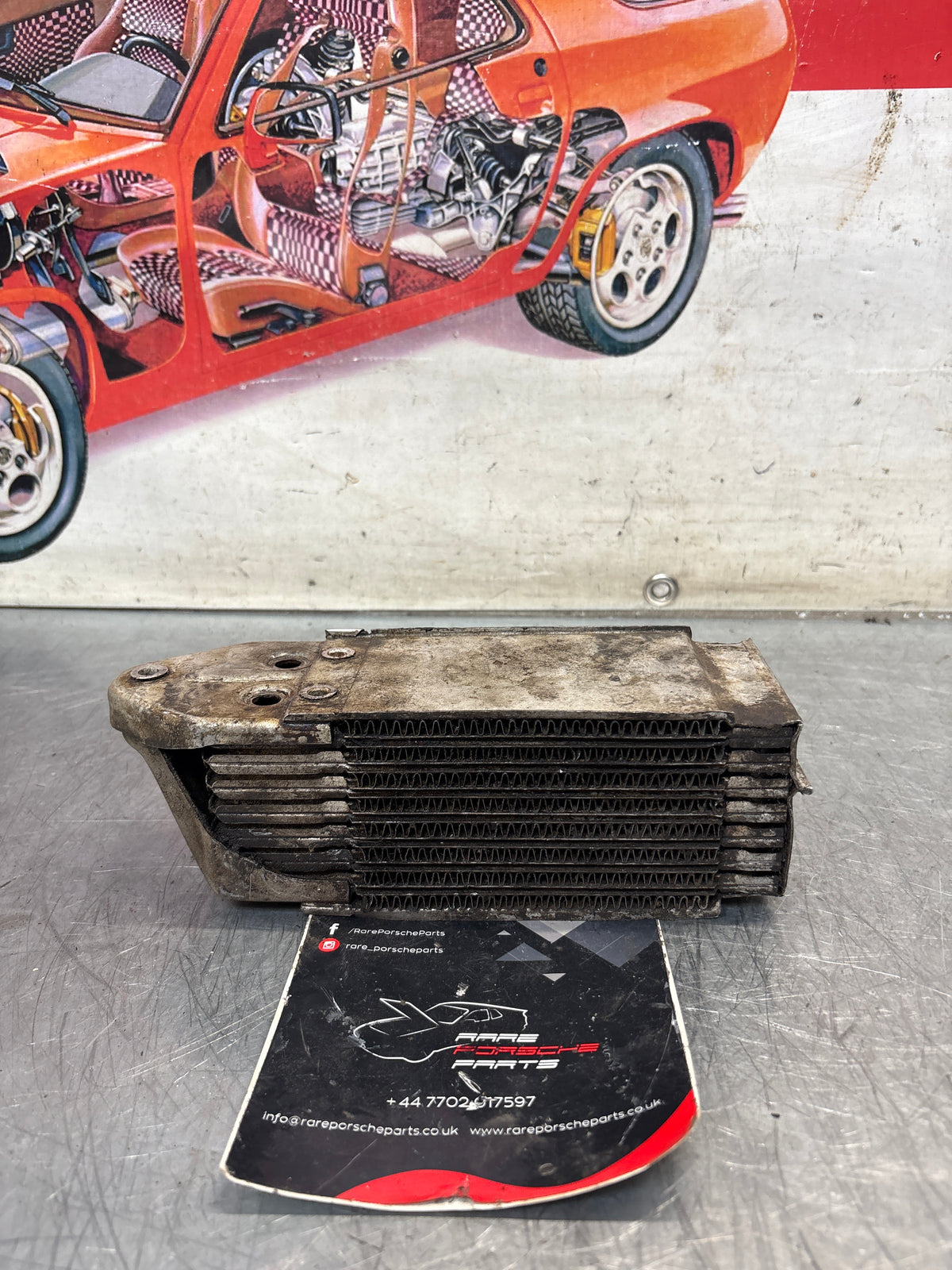 Porsche 914 oil cooler, used 021117021B