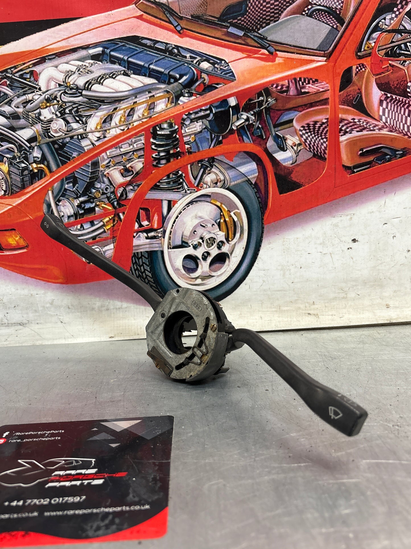 Porsche 924/944 black indicator / wiper stalk. 477953901 / 477953902 / 477953505 used