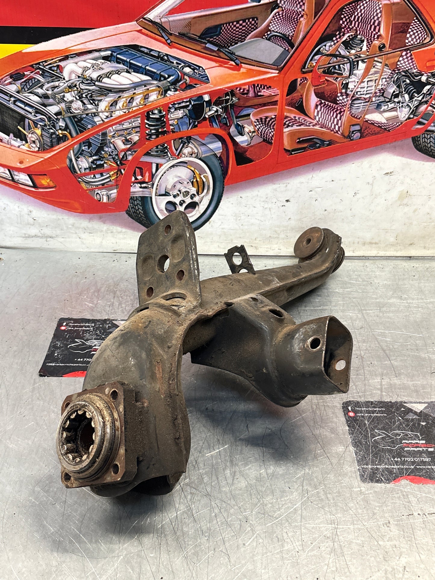 Porsche 924 944  -85.5 Rear right trailing arm,  used 94433102200