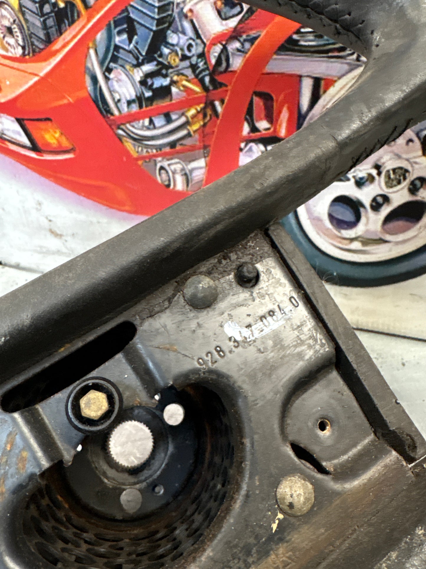 Porsche 928 steering wheel 92834708402, used