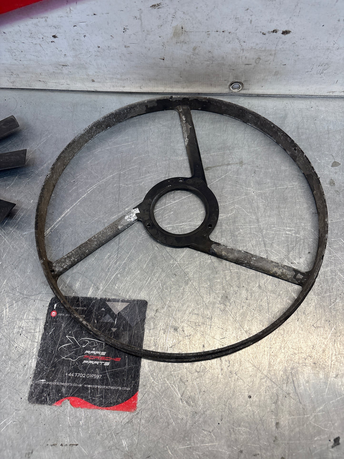 Porsche 928, 80- Air conditioner condenser  cooling  fan, genuine 92862410301 used