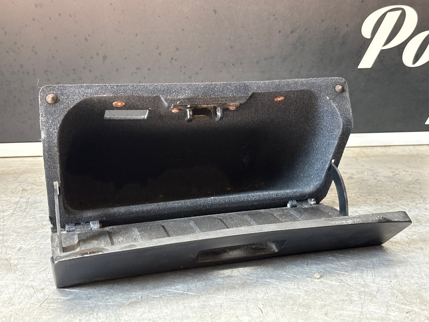 Porsche 924 glovebox with black door, used 477857095