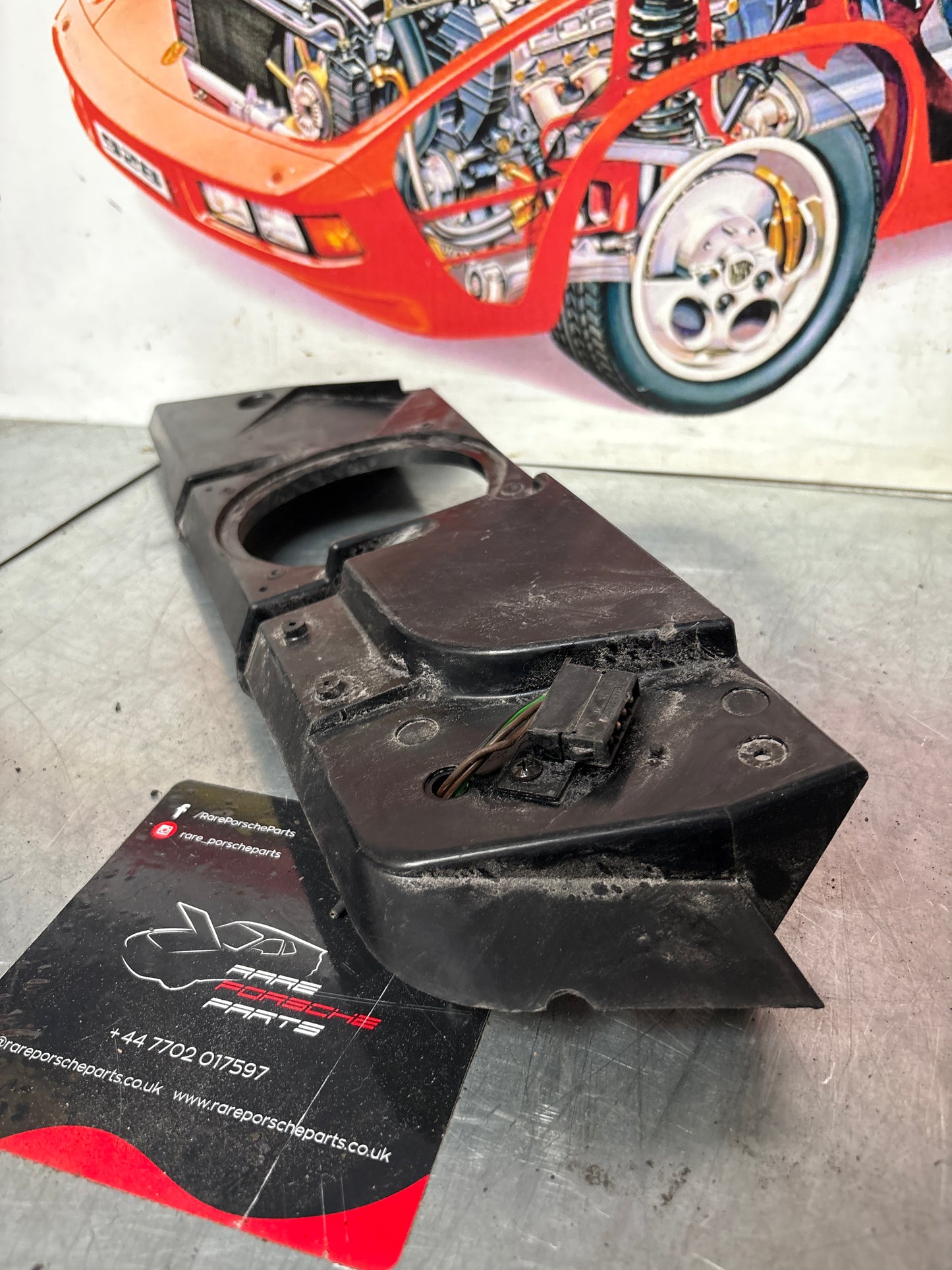 Porsche 944 speaker board housing, used 94455514401R