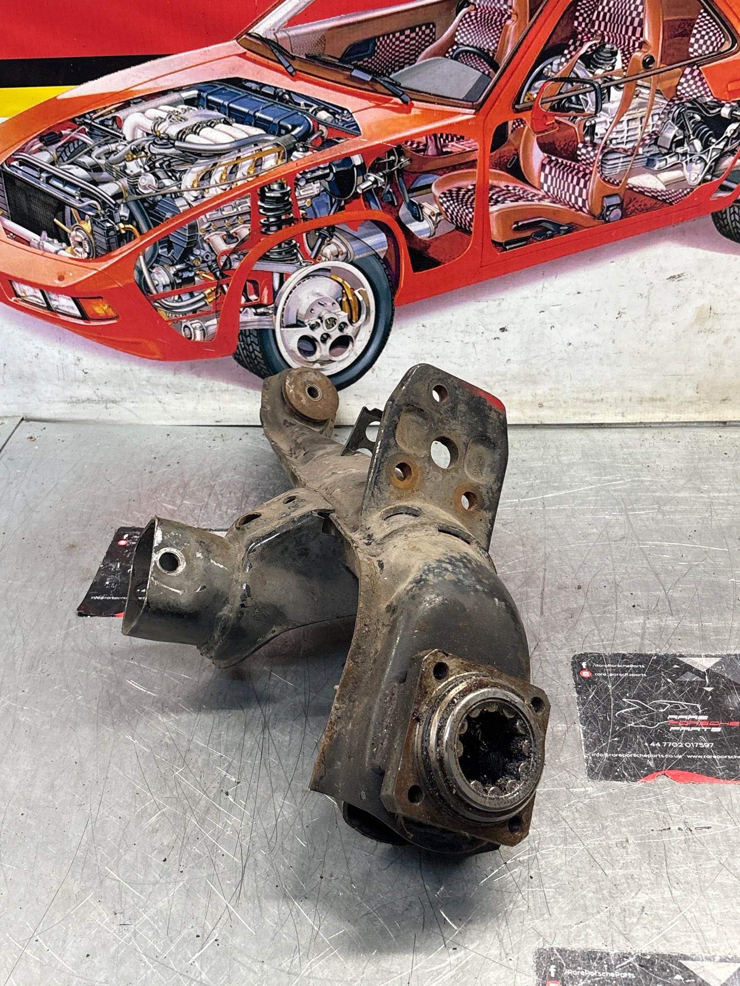 Porsche 924 944  -85.5 Rear left trailing arm, used 94433102100
