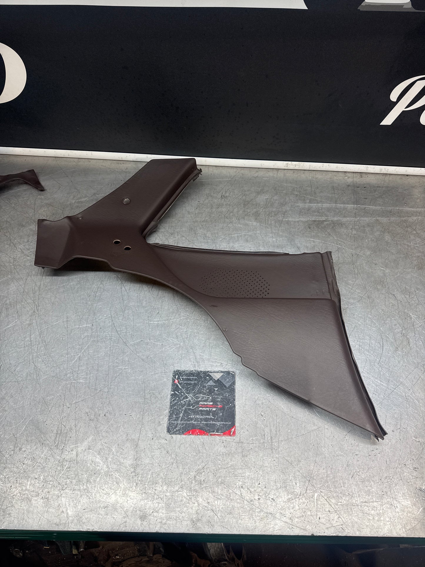 Porsche 944 924 brown rear interior C Post trims/cards. Quarter panel trim used 94455502101 94455502201