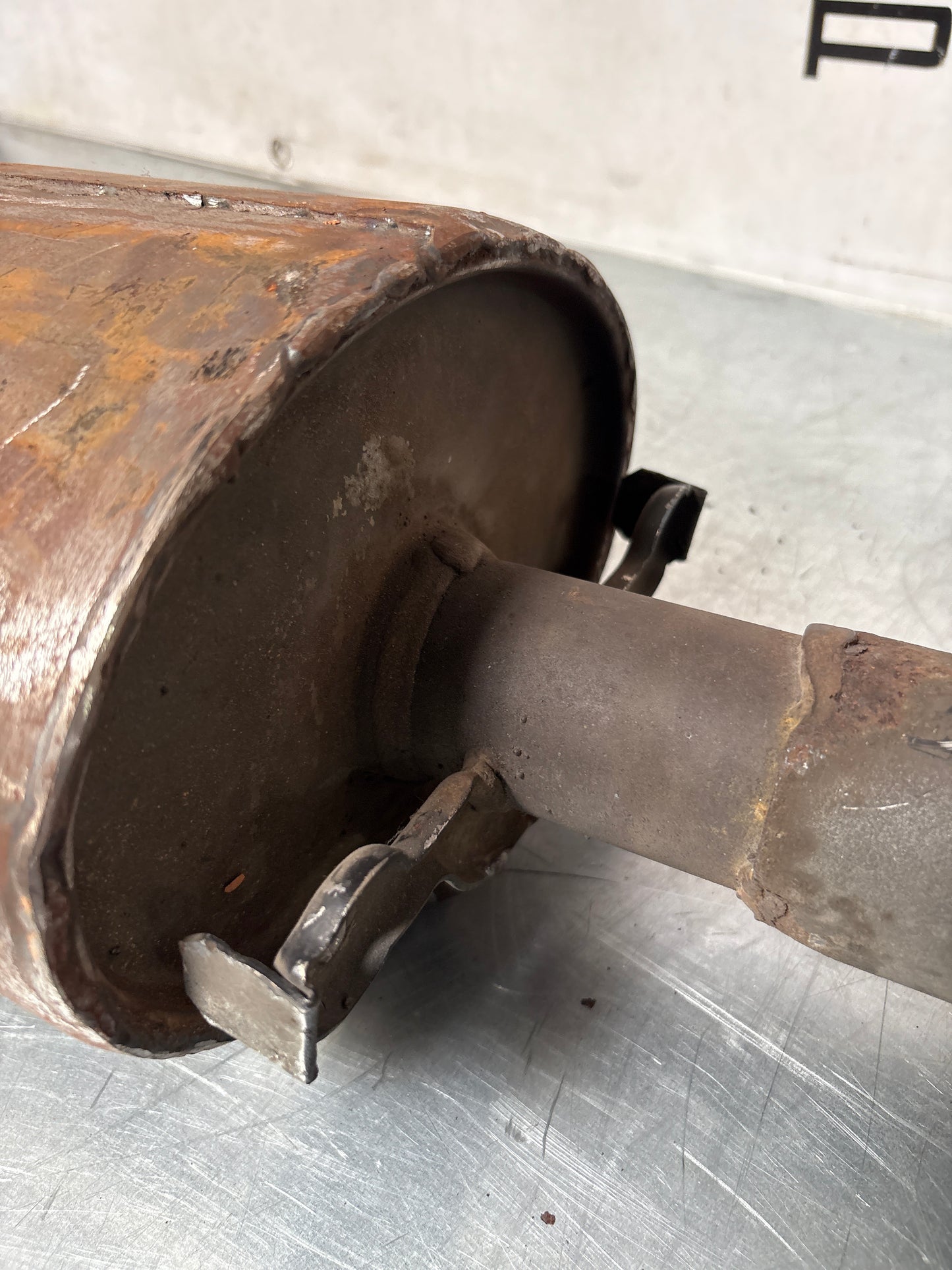 Porsche 924S / 944 2.5 N/A Exhaust system rear muffler, used