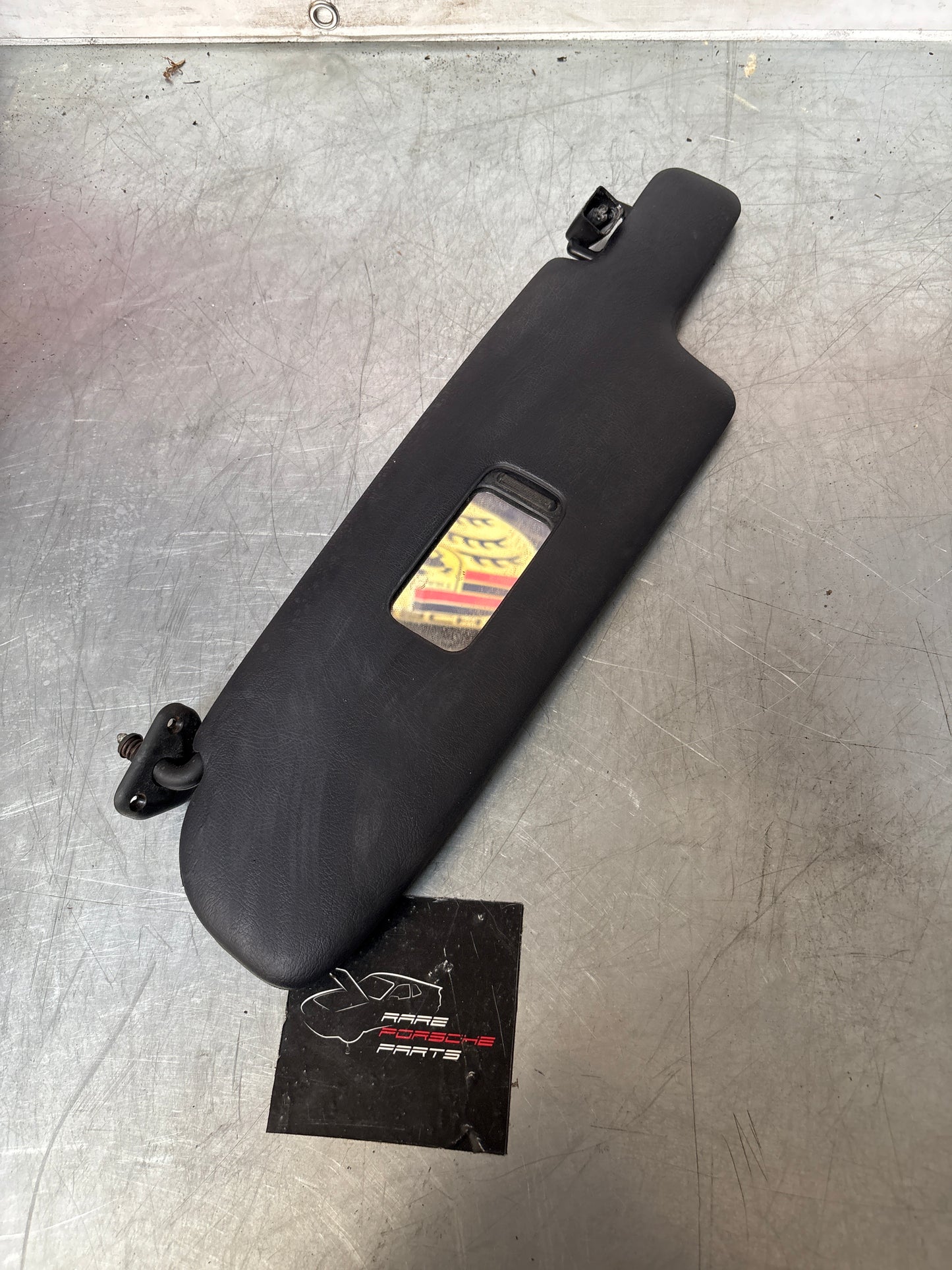 Porsche 928 Marine blue sun visor with mirror, used left 92873123702