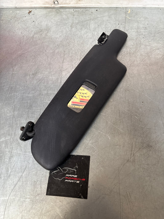 Porsche 928 Marine blue sun visor with mirror, used left 92873123702