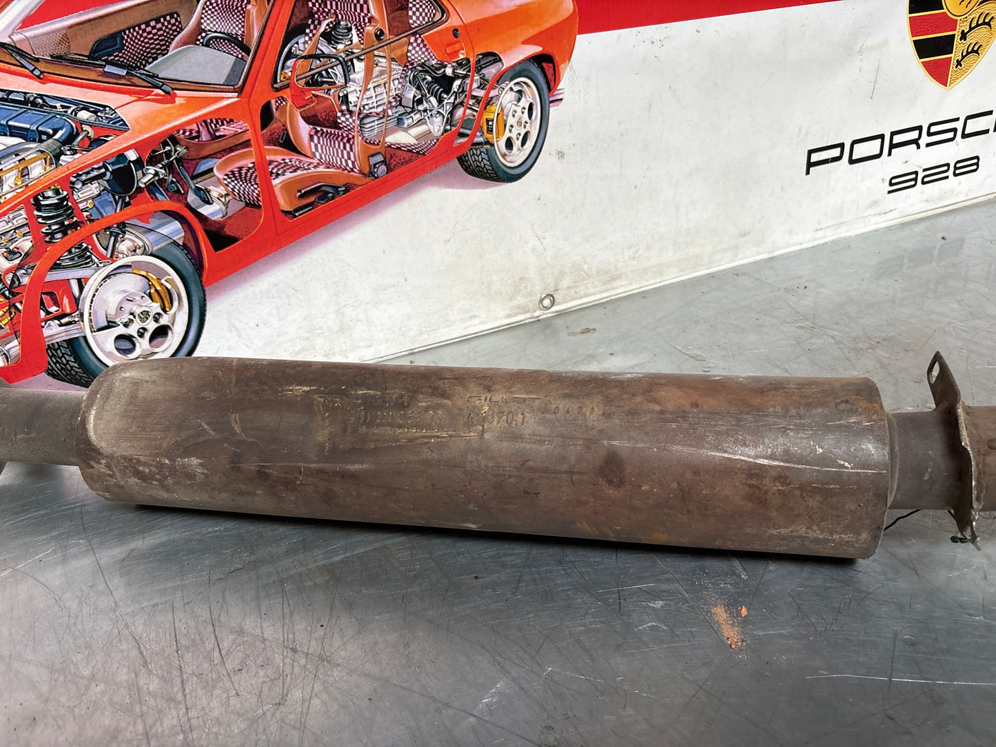 Porsche 924 Turbo / Carrera GT Down Pipe, middle section, used 93111105103