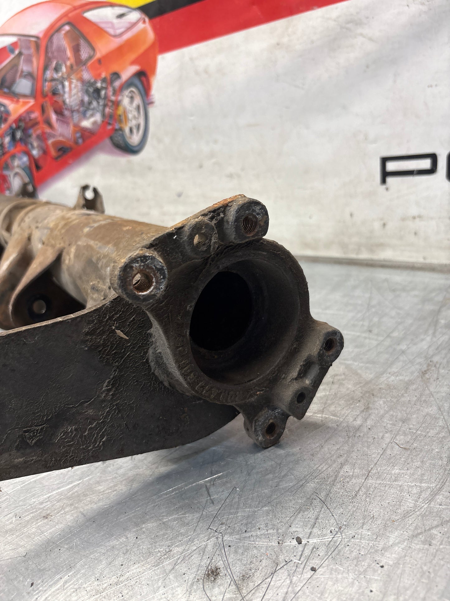Porsche 924S/Turbo / 944 Rear axle carrier, used 94433104502