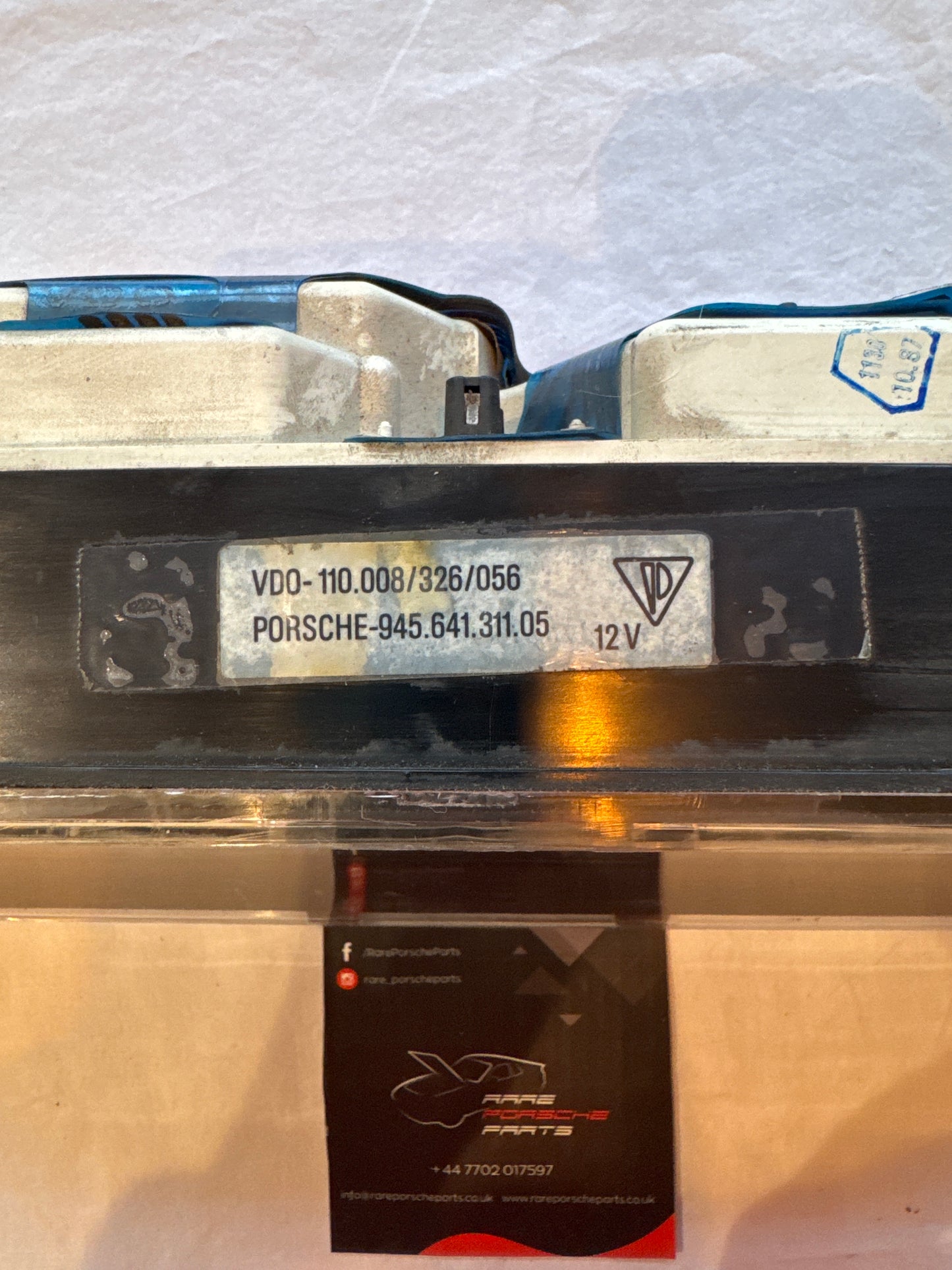 Porsche 944 dash clock binnacle pod speedometer, 94564131105 used 229277 miles