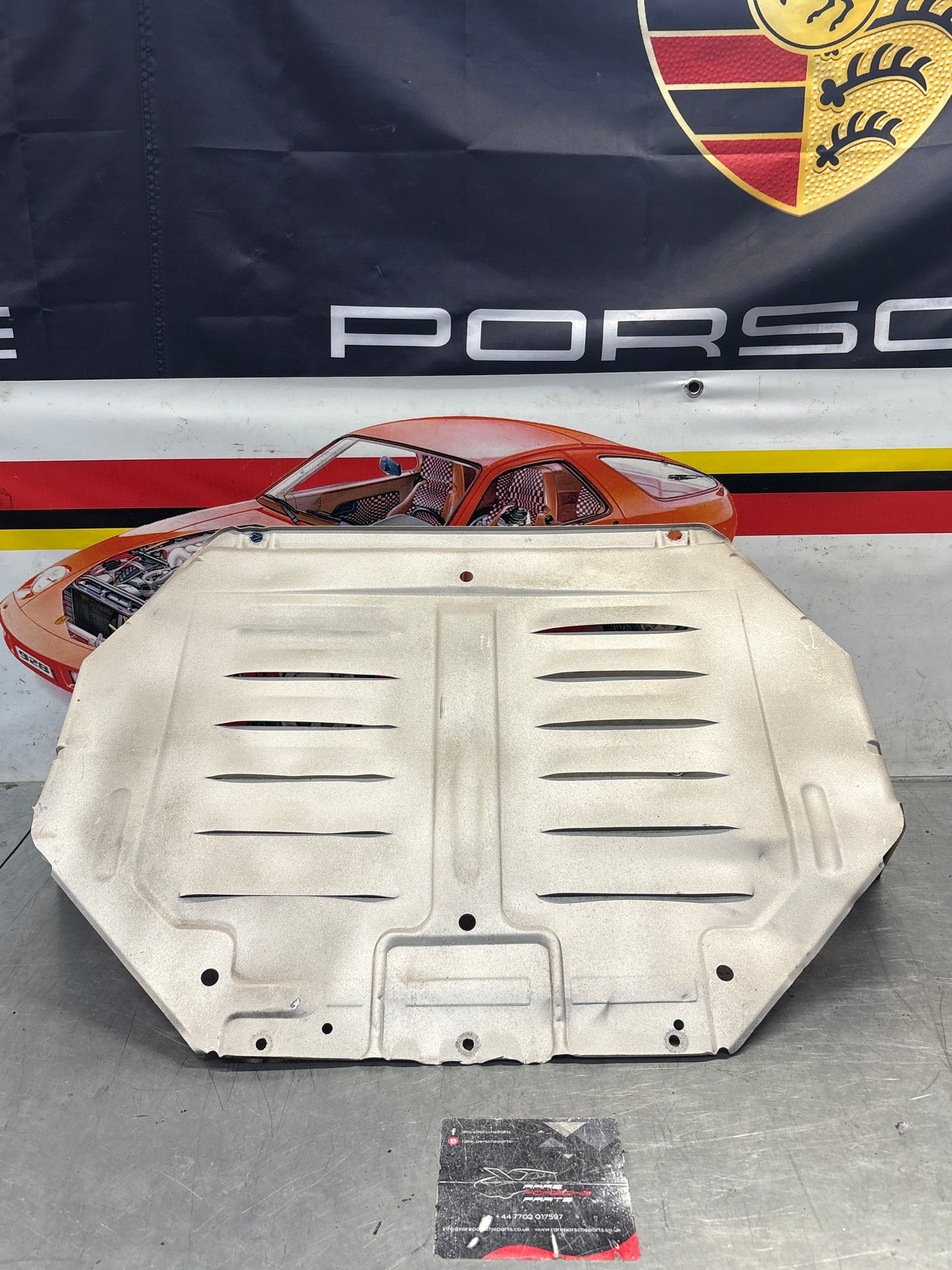 Porsche 944 engine tray / belly pan / undertray used. Aluminium. refurbished 94434116101