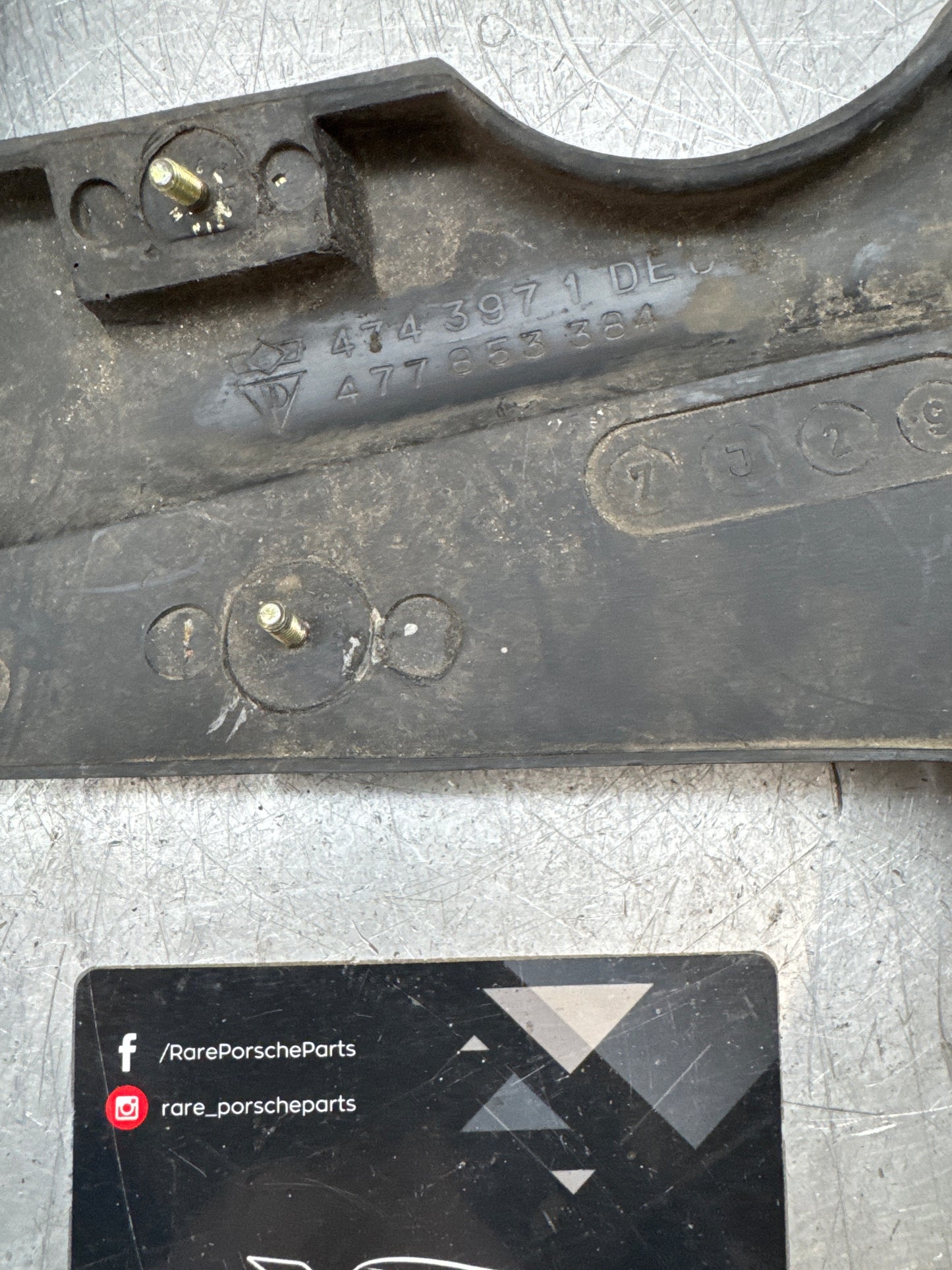 Porsche 924 pair of used rear spats, wheel arch trims, mud guards, 477853383 / 477853384 used