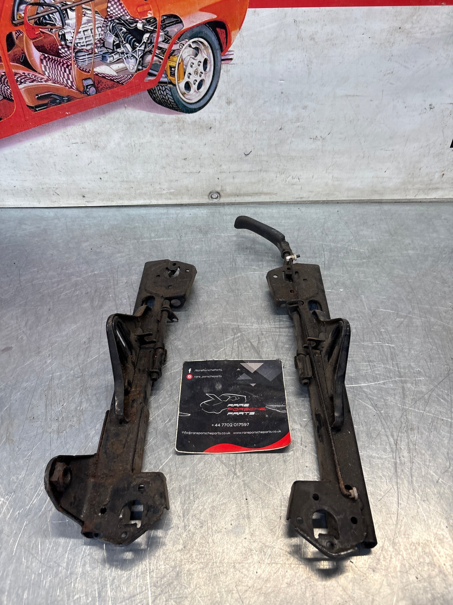 Porsche 944 968 right front electric seat runners, used