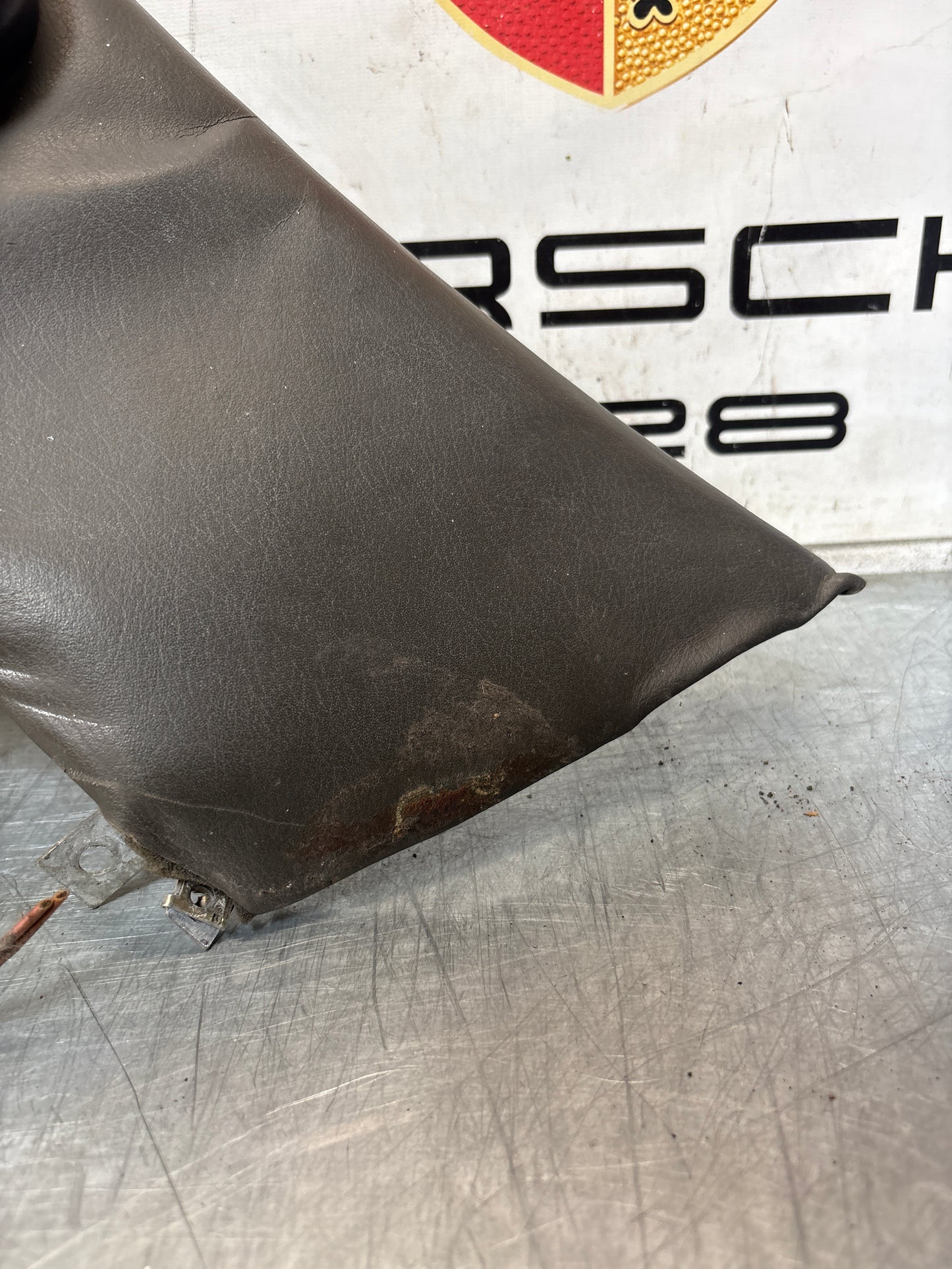 Porsche 928 left side lower side trim panel, grey used 92855502157