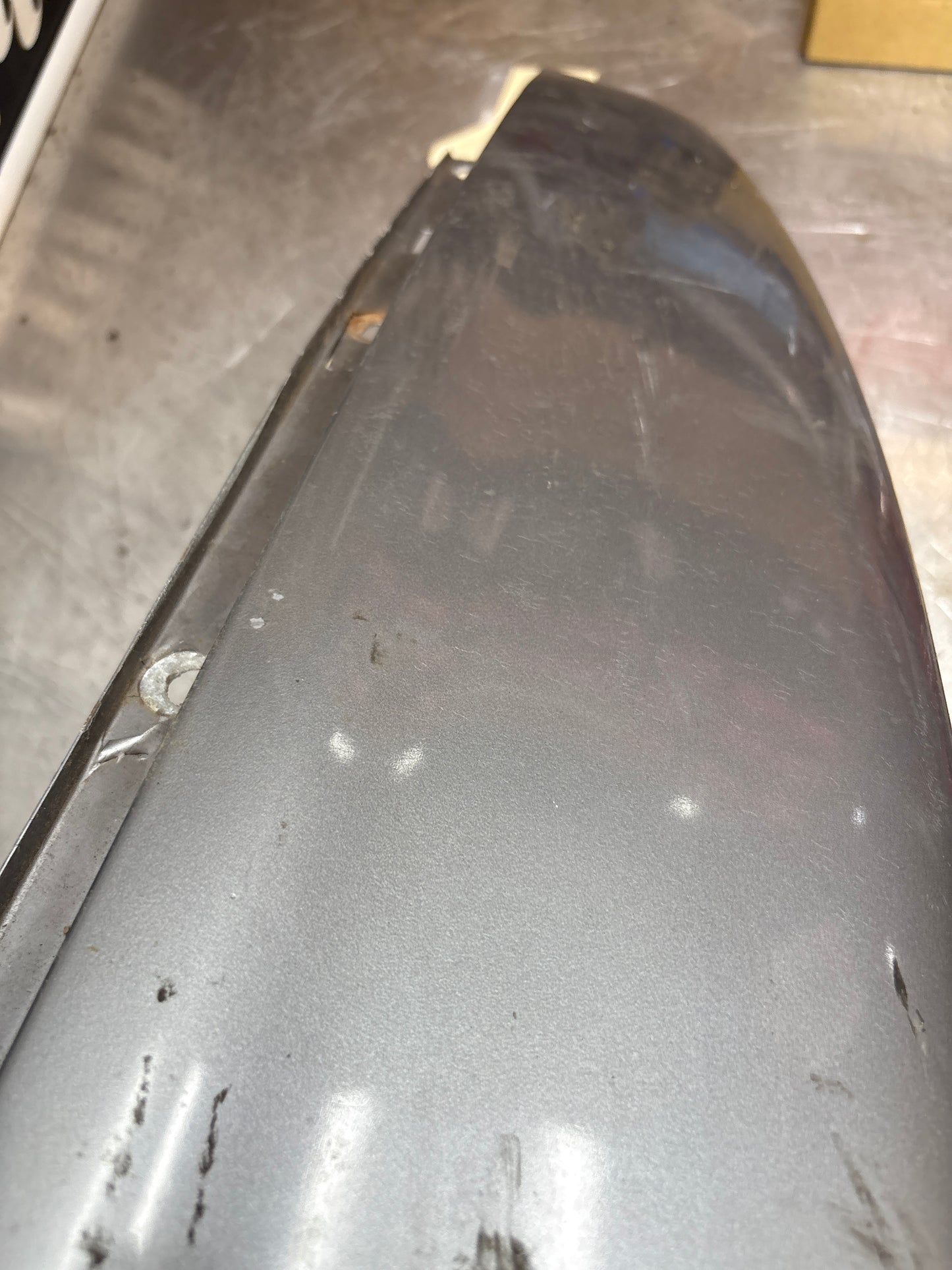 Porsche 944, early front right wing, in need of repair
