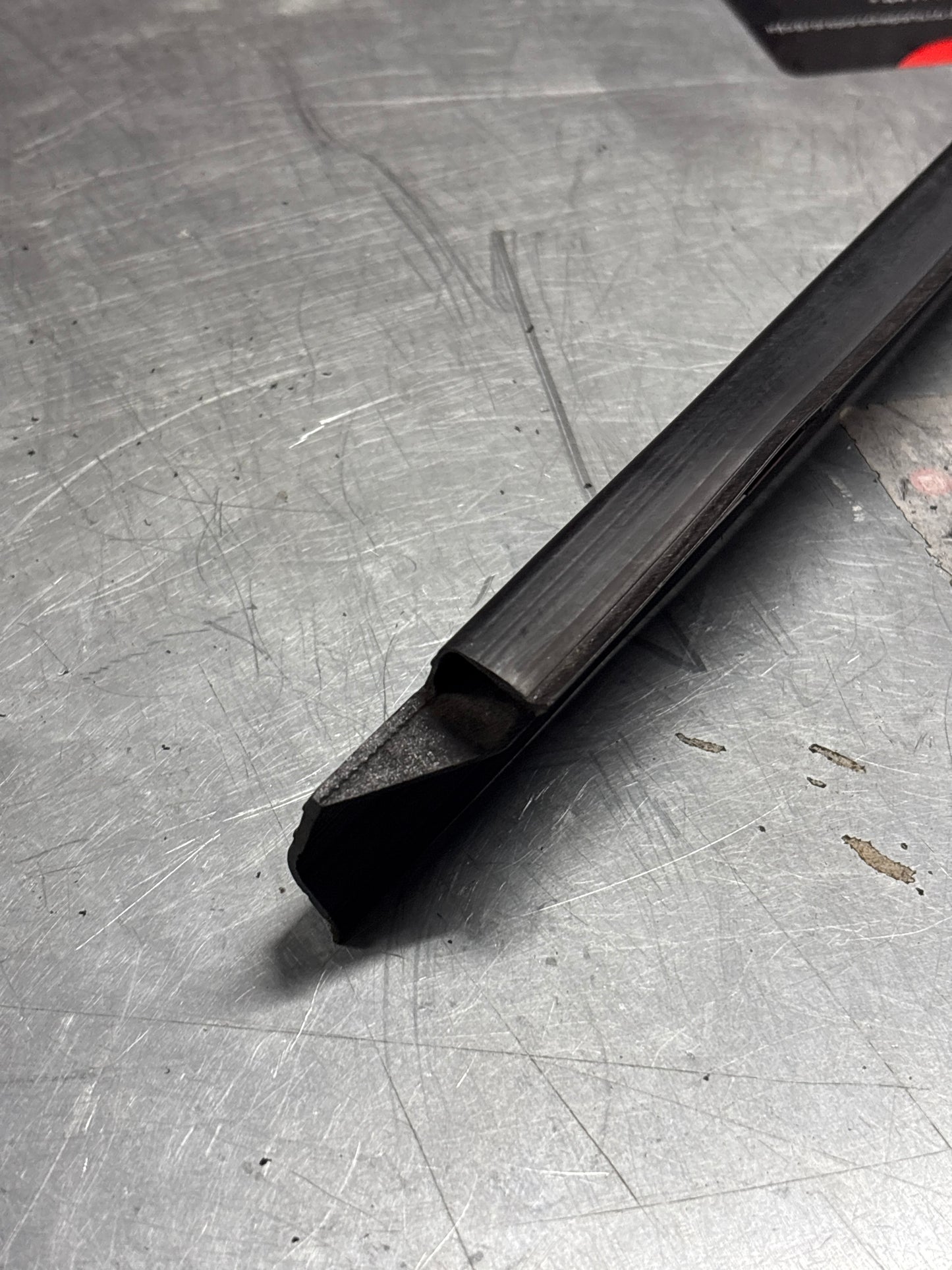 Porsche early 924/944 left sill trim, used 477853657A