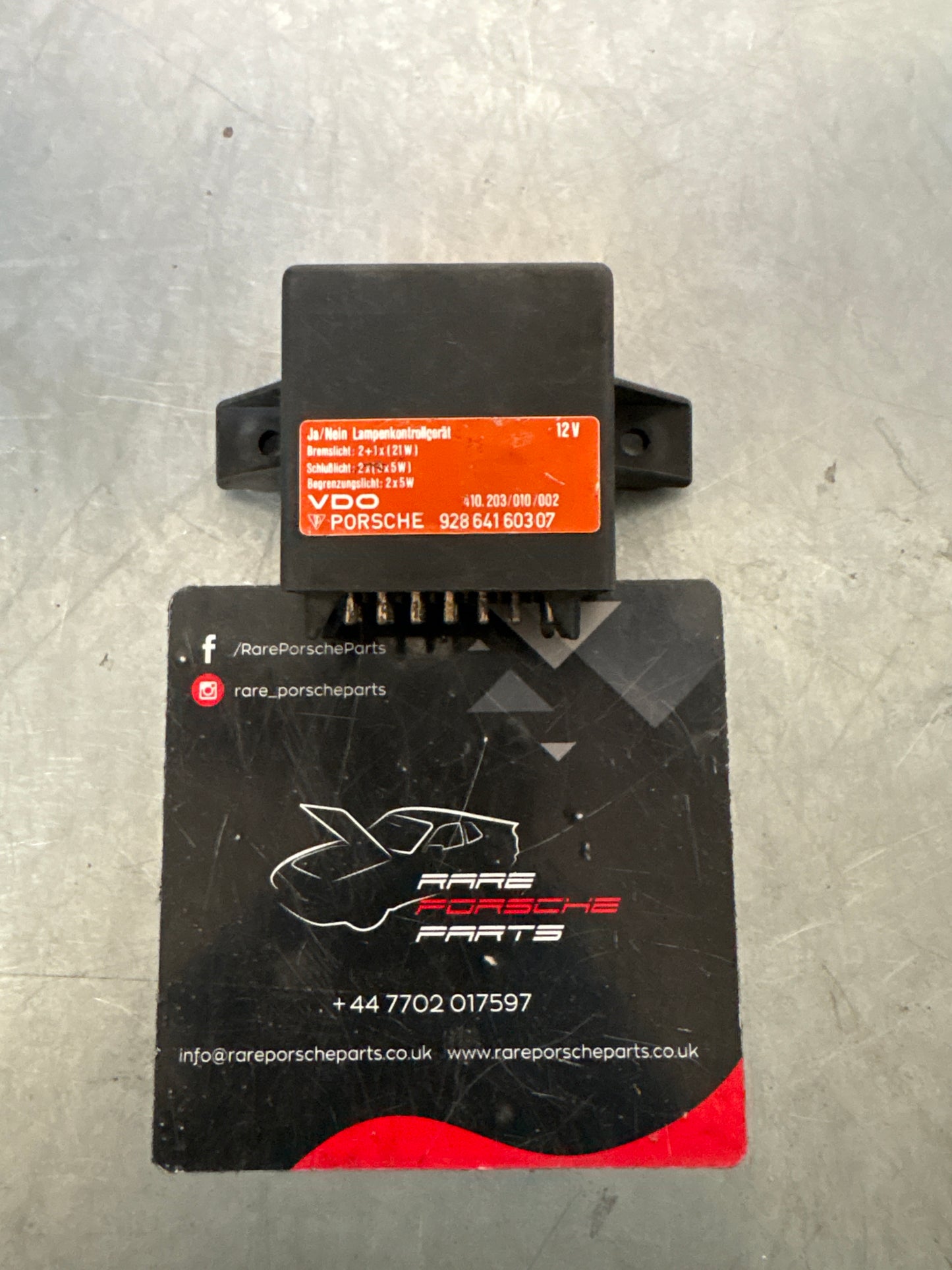 Porsche 928 Bulb Lamp light control unit, used 92864160307