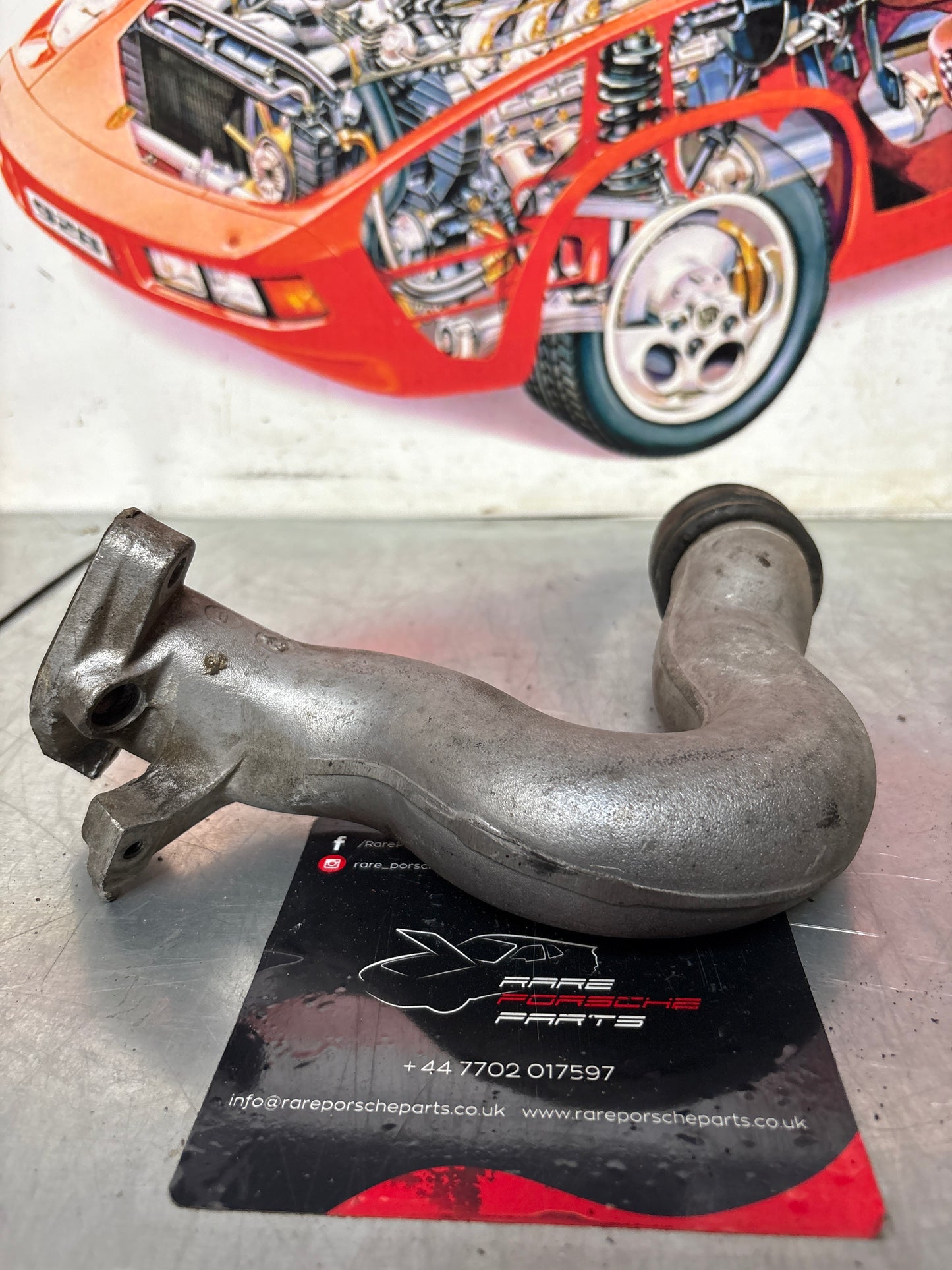 Porsche 928 S Left air intake manifold, used 9281102131R