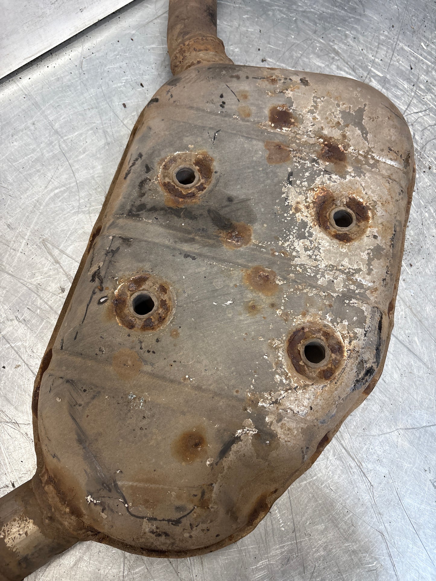 Porsche 928 Left side silencer, used 92811109302