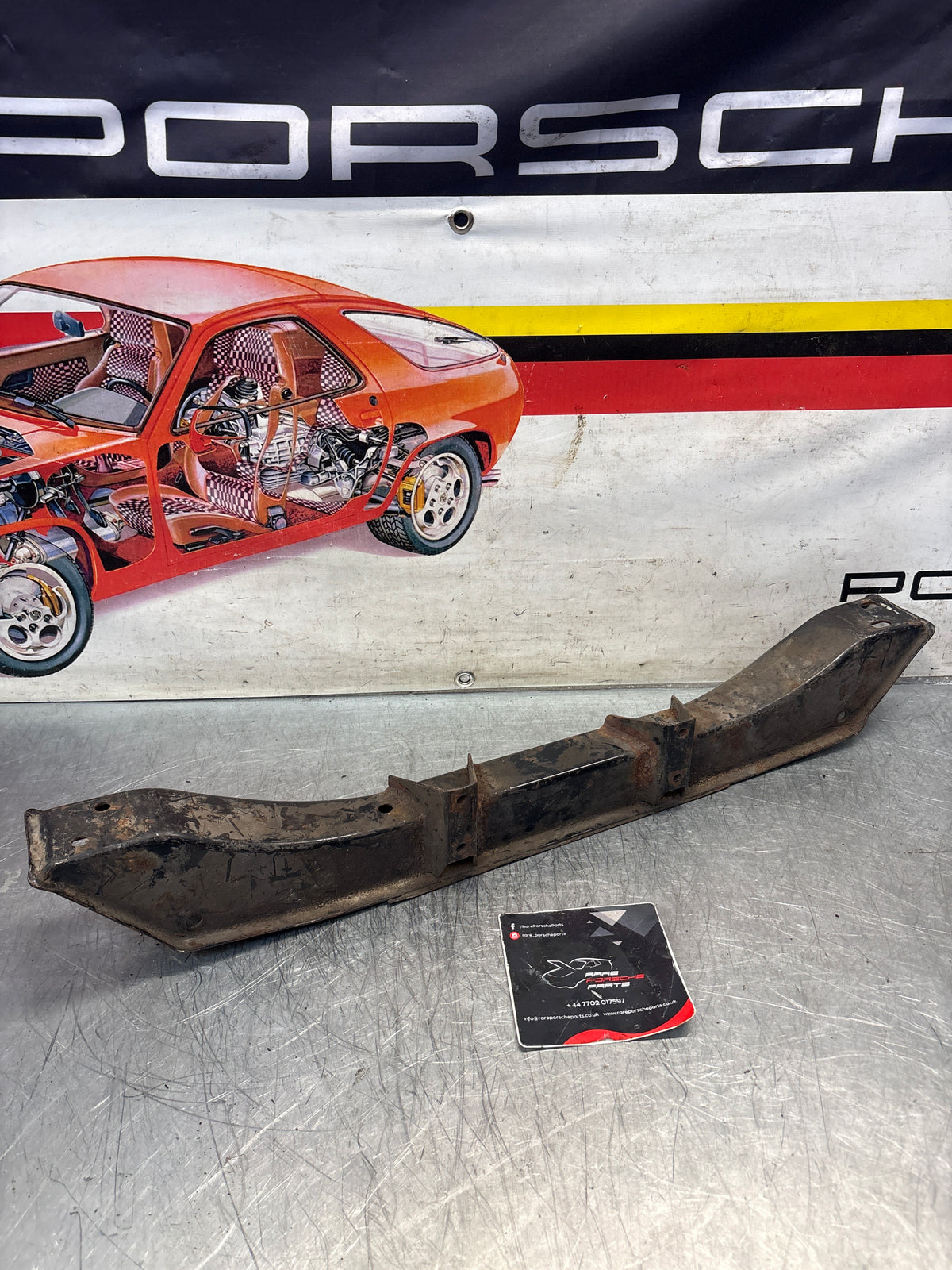 Porsche 924 engine cross member, used 477407321J