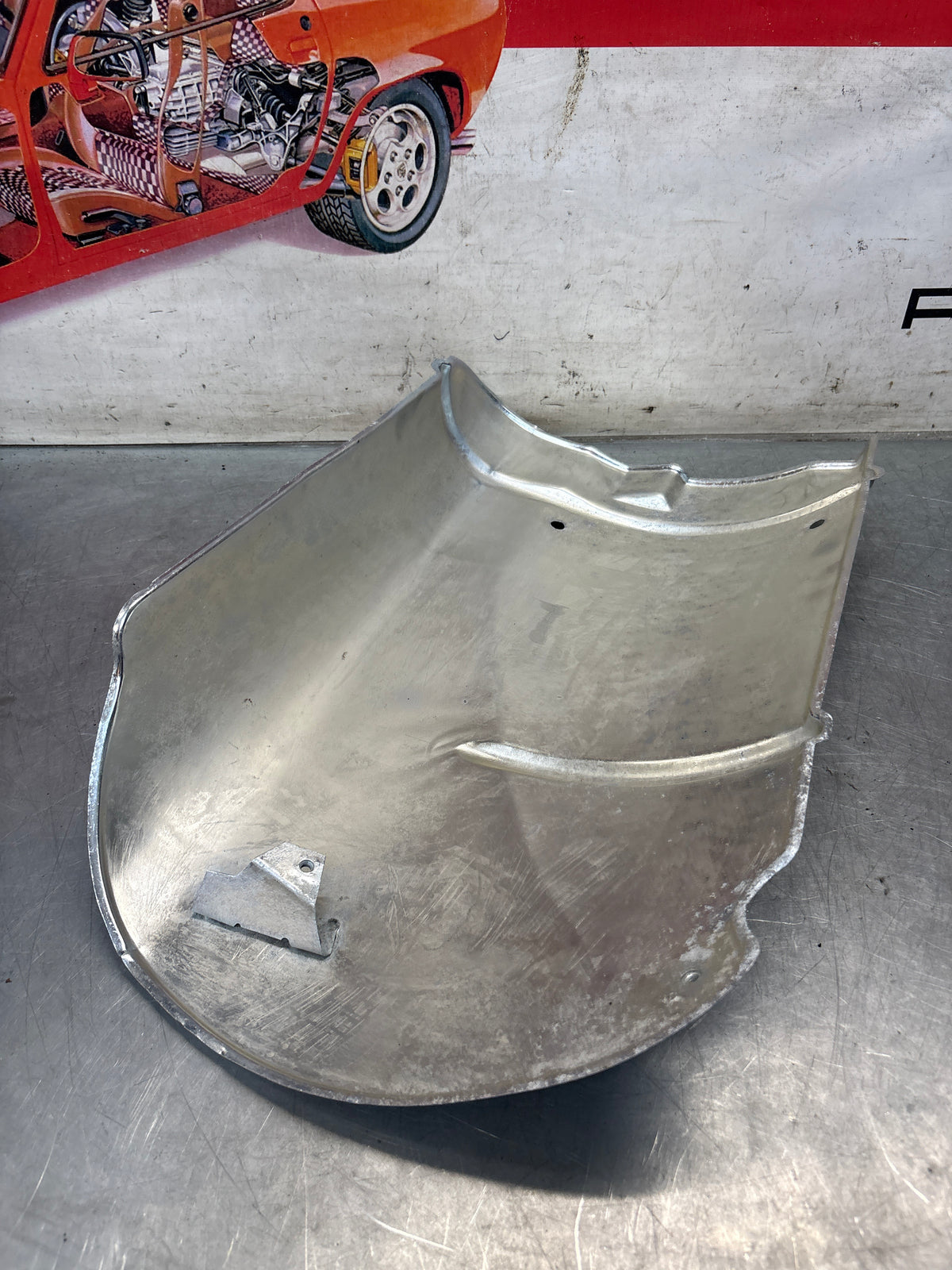 Porsche 944 S2 exhaust heat shield, 94450313700