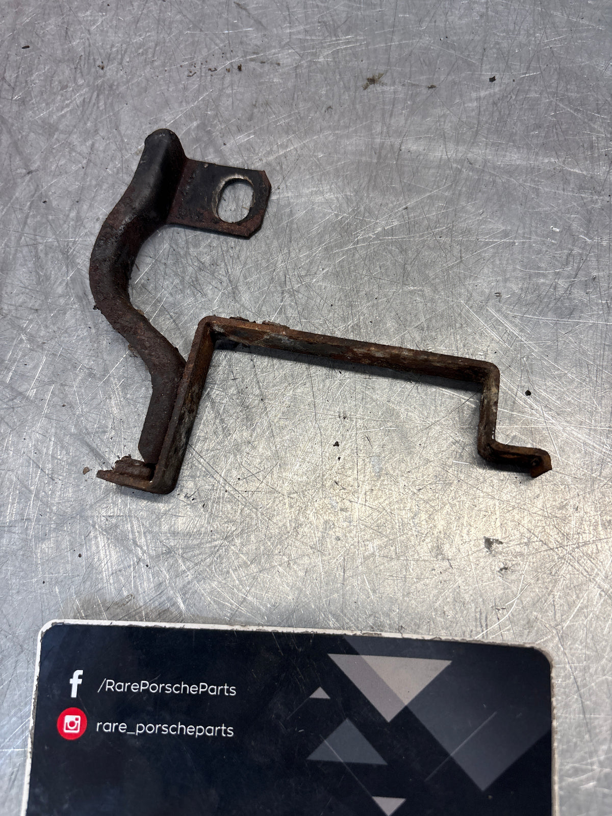 Porsche 914 oil cooler bracket, used 021117181