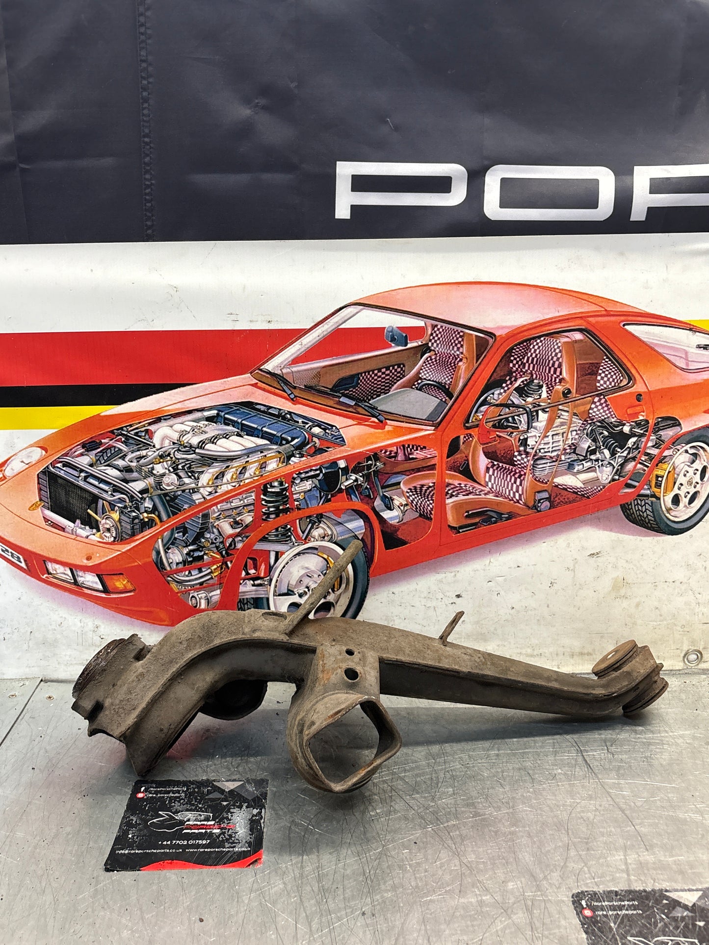 Porsche 924 944  -85.5 Rear right trailing arm,  used 94433102200