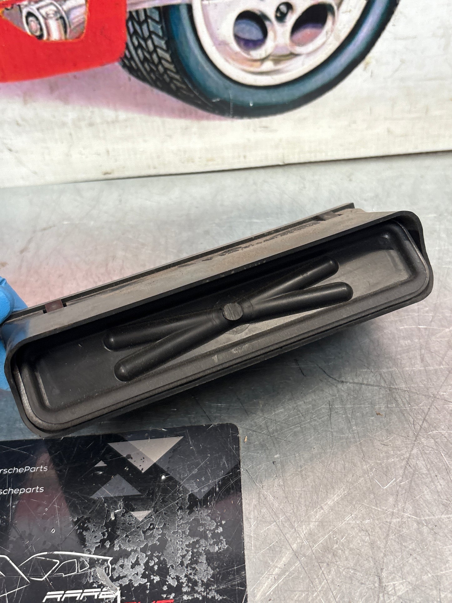 Porsche 928 S2 Türverkleidung Lüftungsgitter, gebraucht, rechte Seite 92857408703 gebraucht