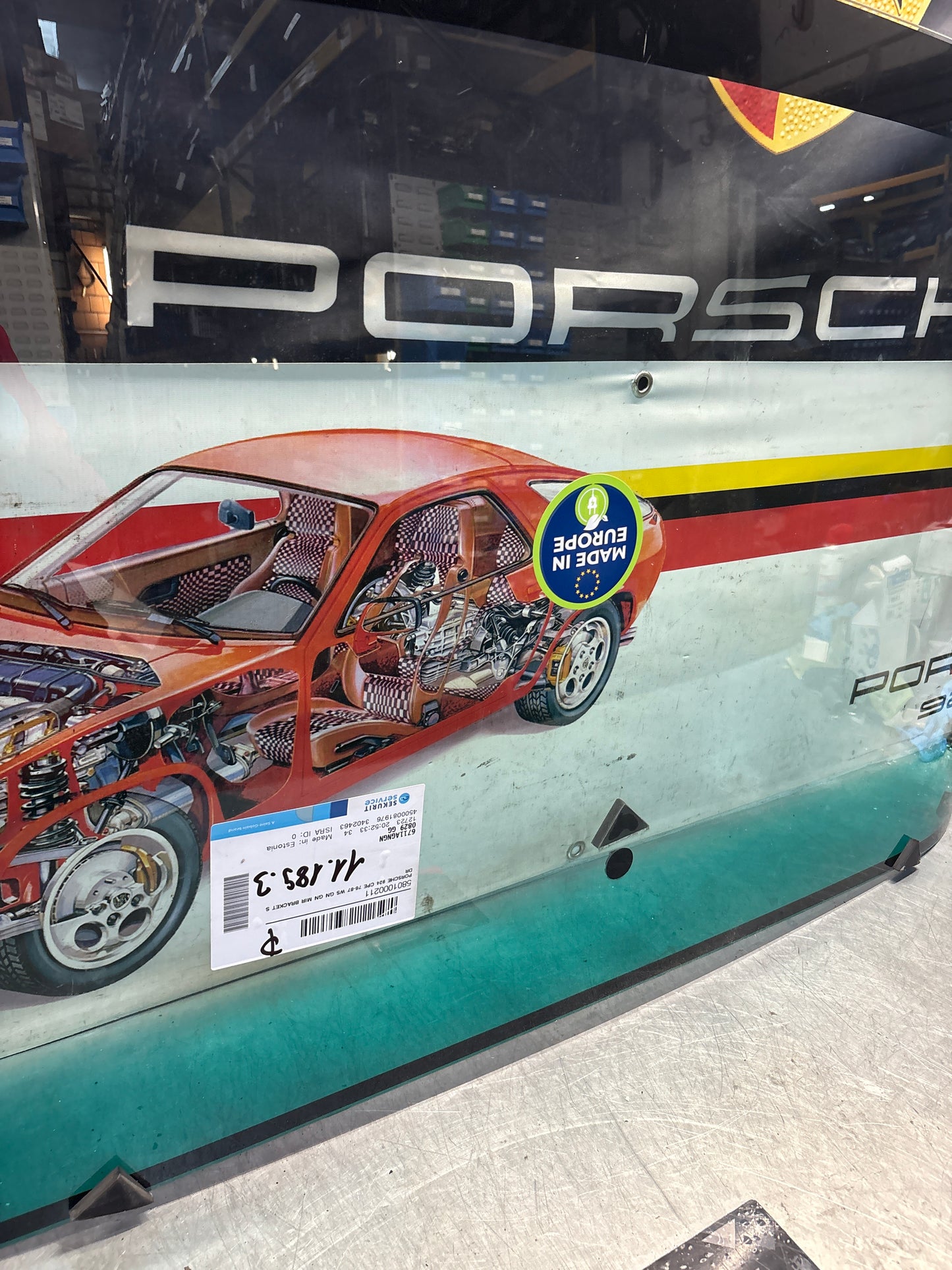 Porsche 924 / 944 early front windscreen 477845011F, new