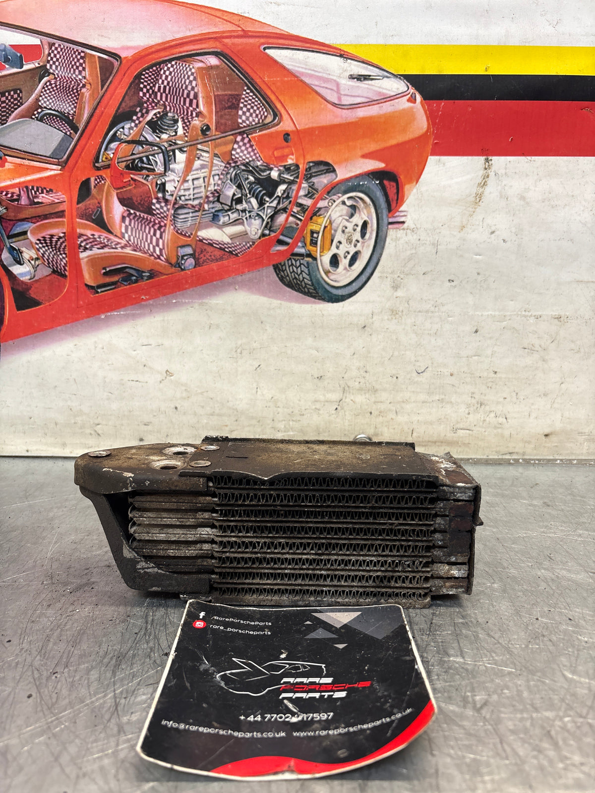 Porsche 914 oil cooler, used 021117021B
