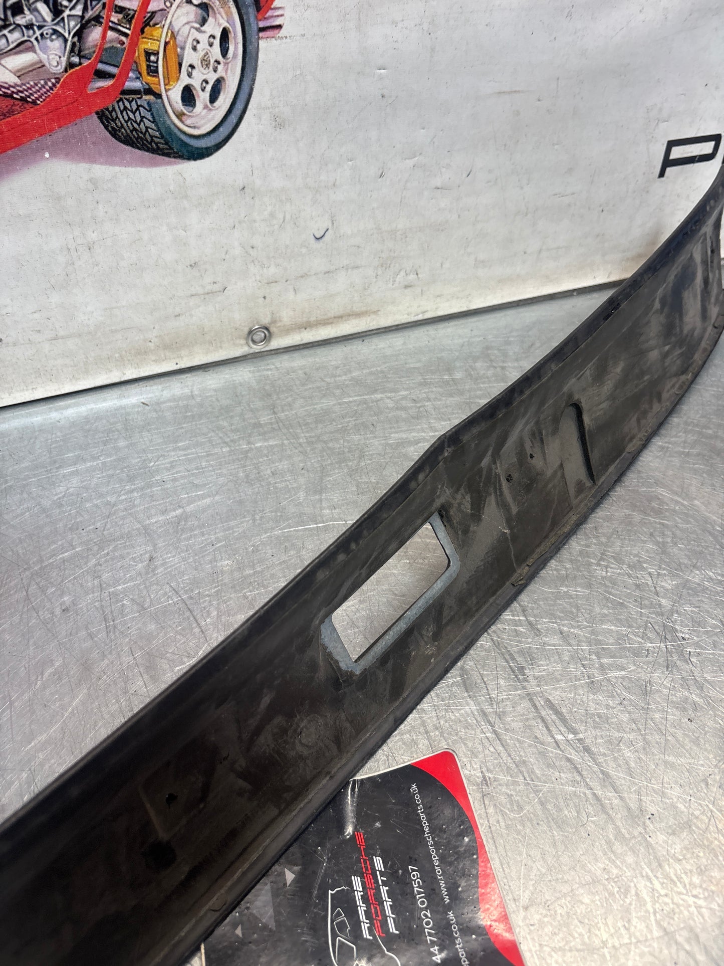 Porsche 924 944 -85.5 rivestimento tetto anteriore/aletta parasole, nero 477867511, usato