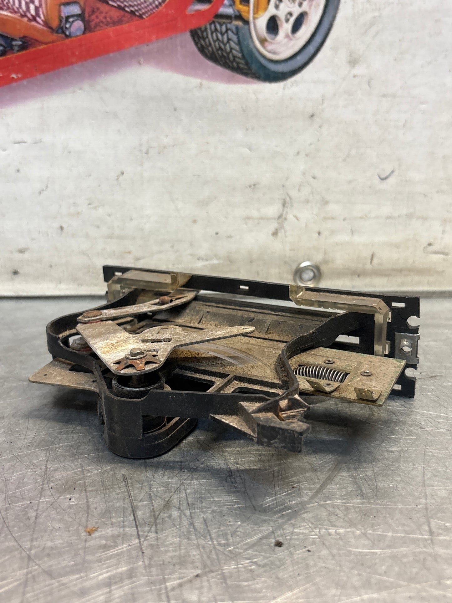 Porsche 924 heater control dashboard slider switches, for spares or repair 477959291, 477819045, 477819021B (two bolt type)