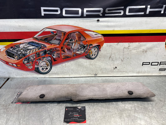 Porsche 928 grey carpeted Tool kit panel cover, used 92855118106