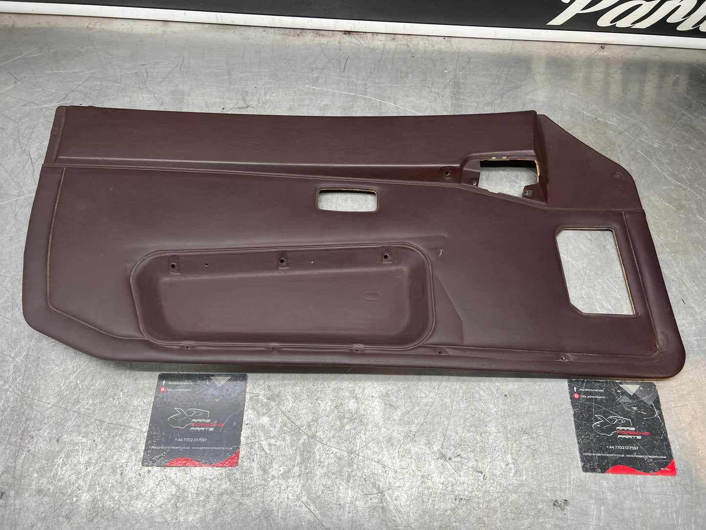 Porsche 944 left burgundy  door card for late cars from 85.5 944555017