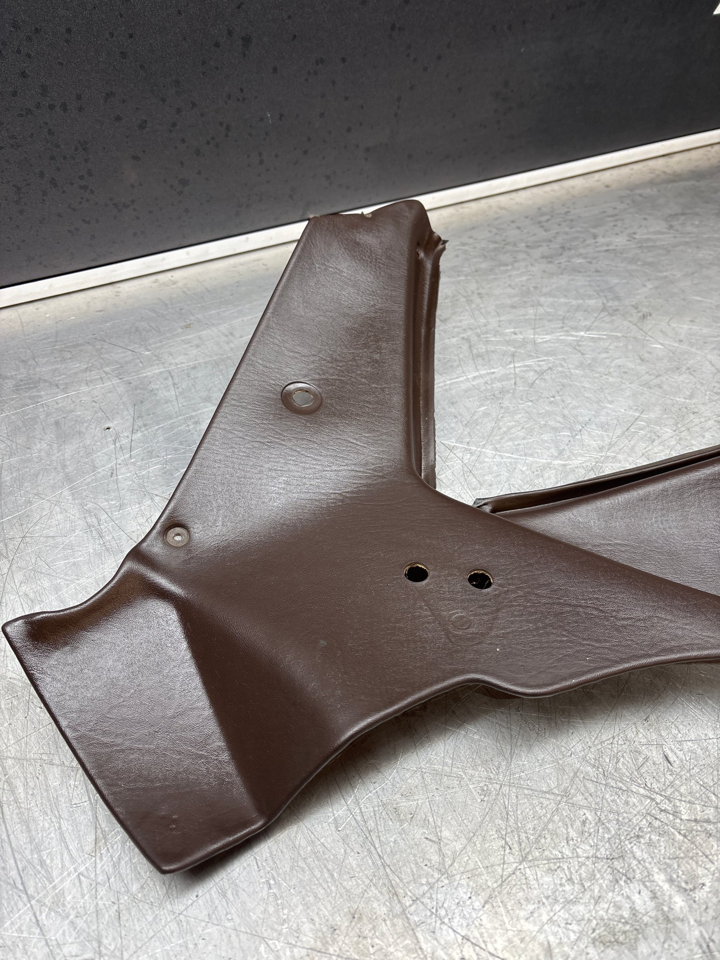 Porsche 944 924 brown left rear interior C Post trim /card . Quarter panel trim used, 94455502101