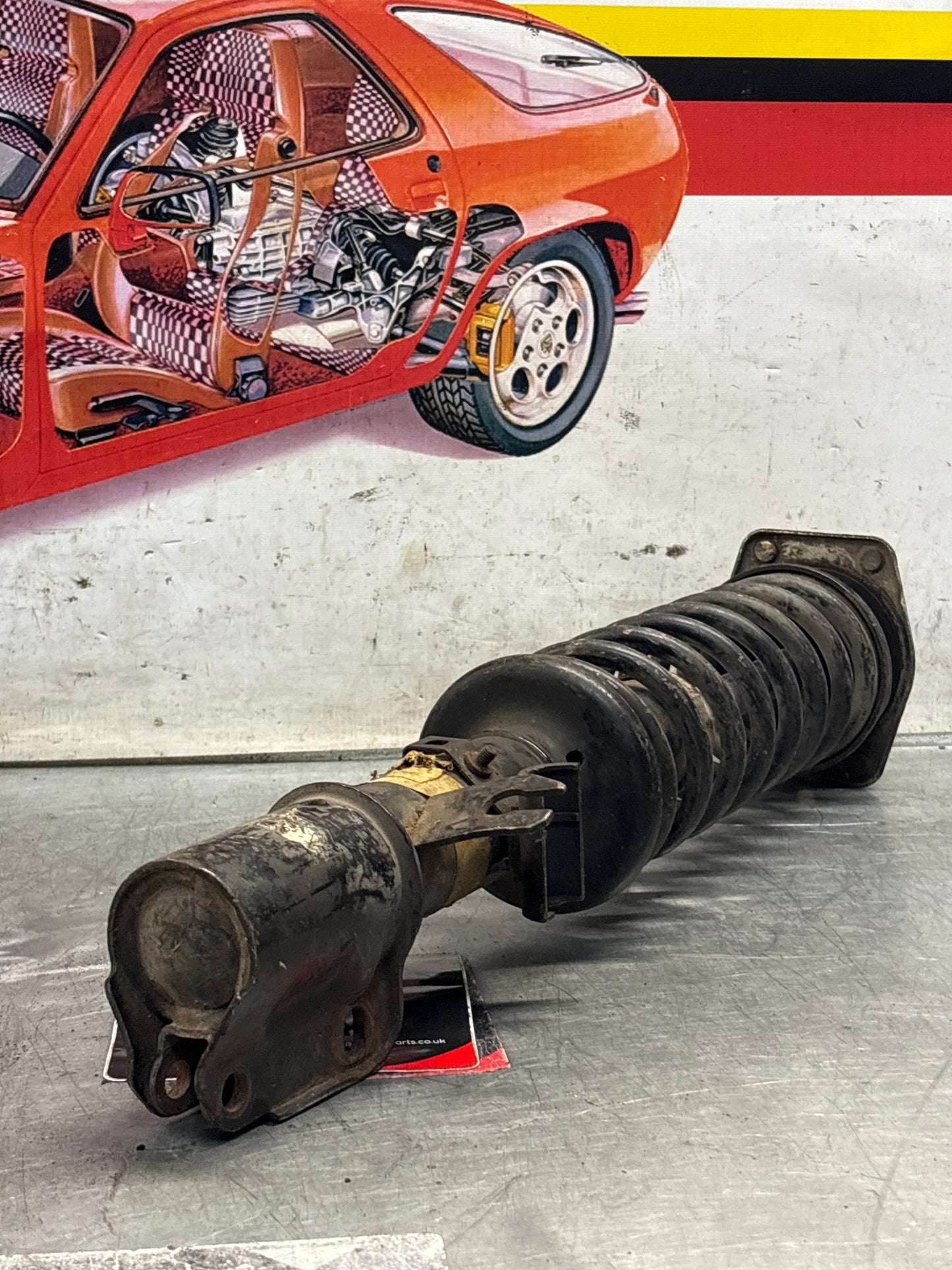 Porsche 944 S2 front shock absorber, used 95134303205