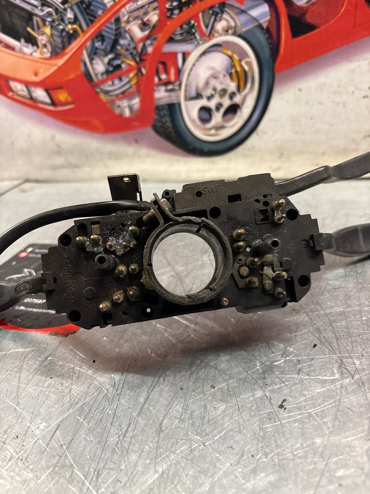 944/turbo/S2 /968 wiper/indicator stalks with cruise control. 92861330500, used, for spares or repair