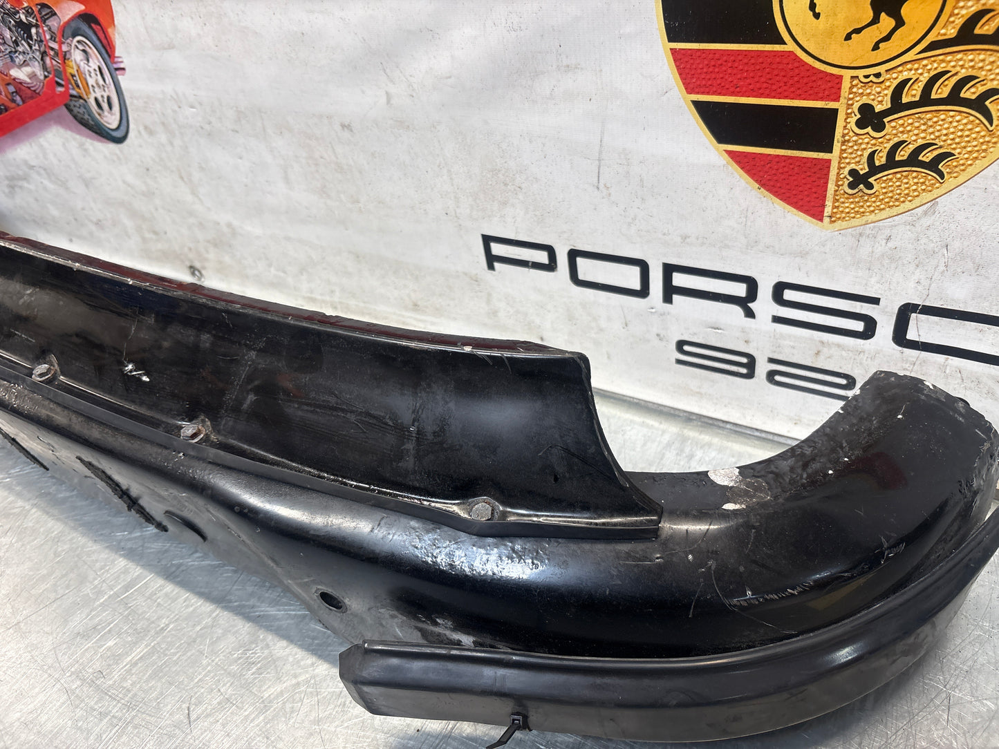 Porsche 911 930 rear bumper with skirt, used 93050511201