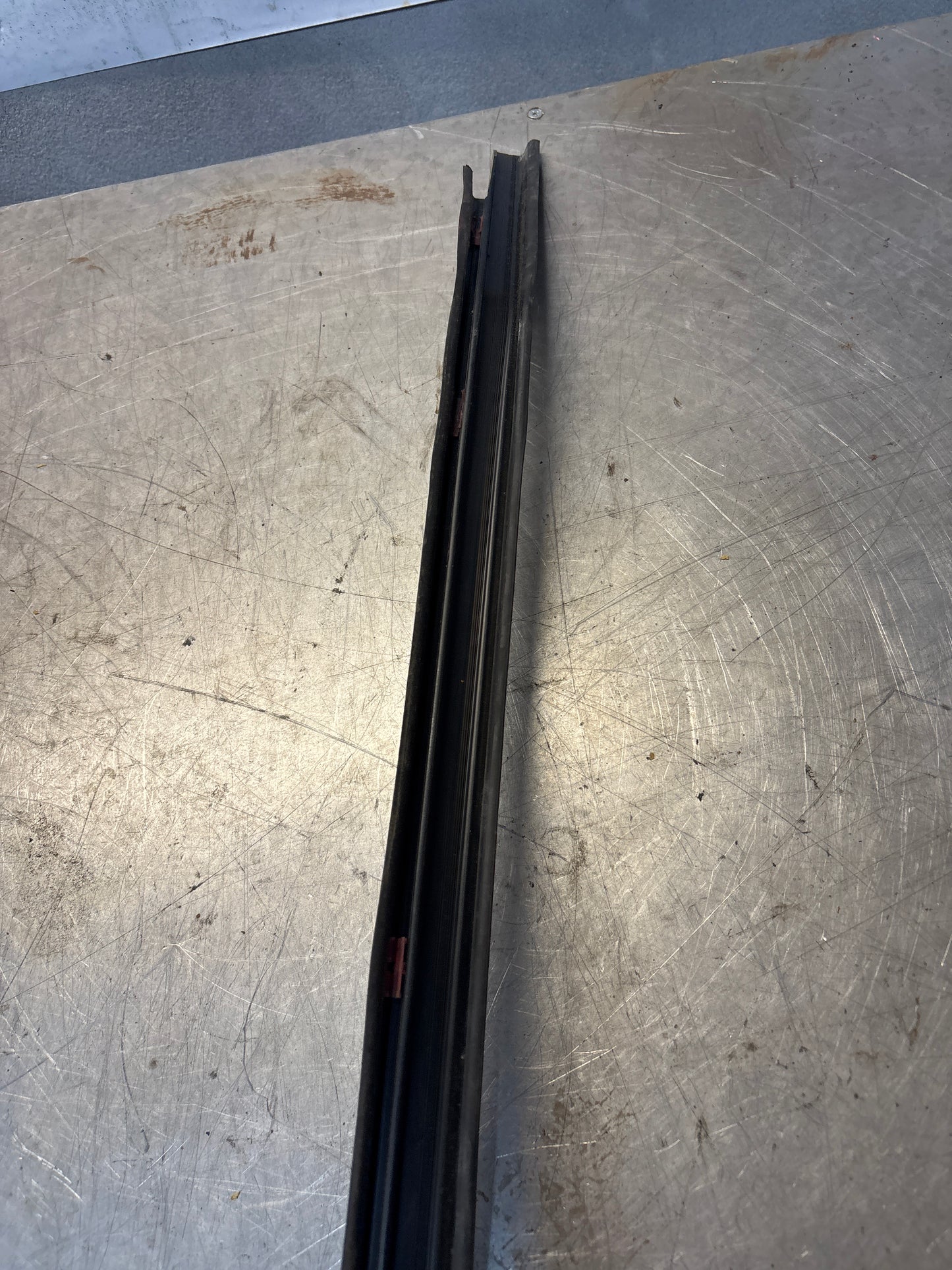 Porsche early 924/944 left sill trim, used 477853657A