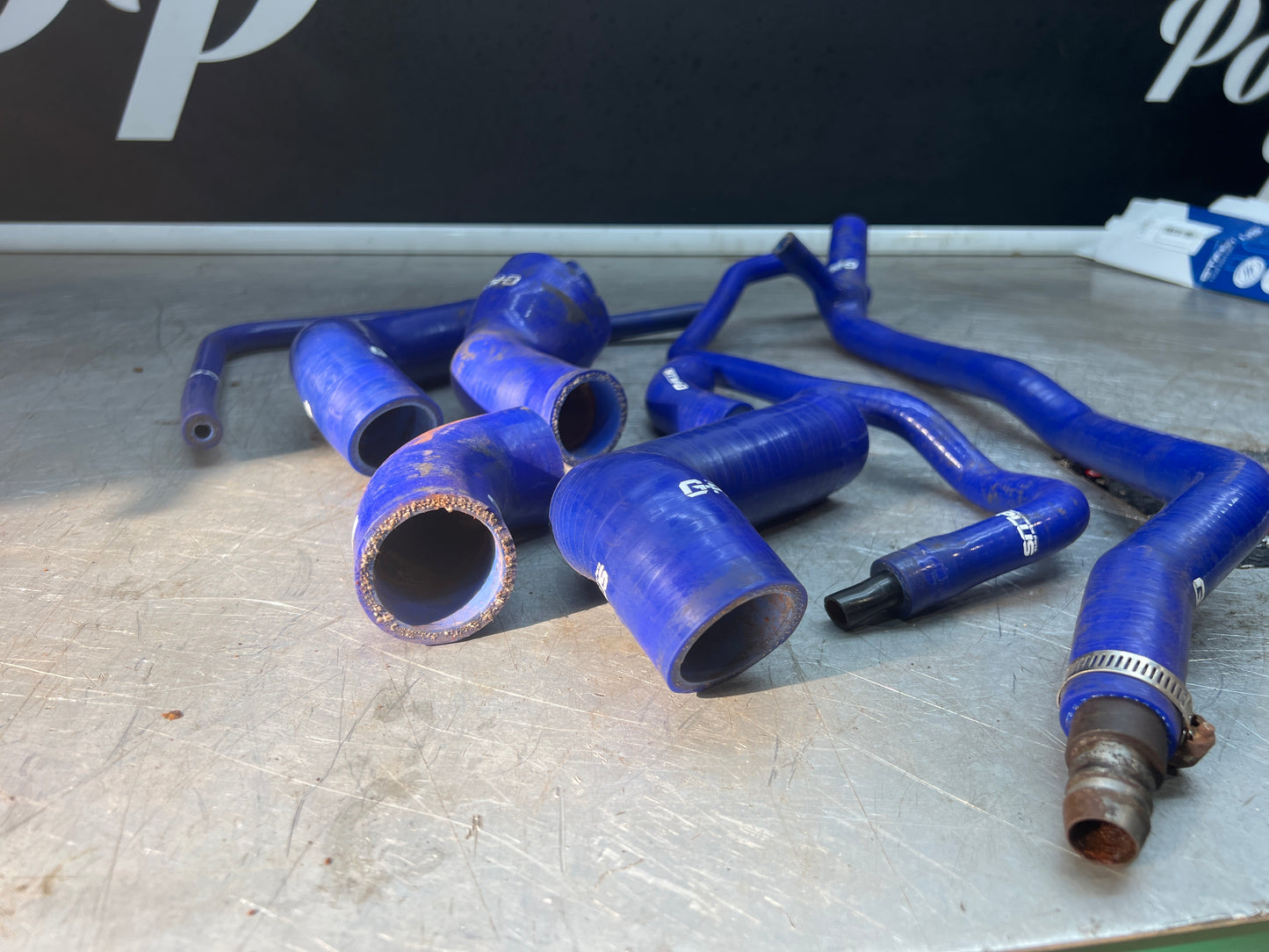 Porsche 944 2.5 / 2.7 aftermarket silicone coolant hoses incomplete set used