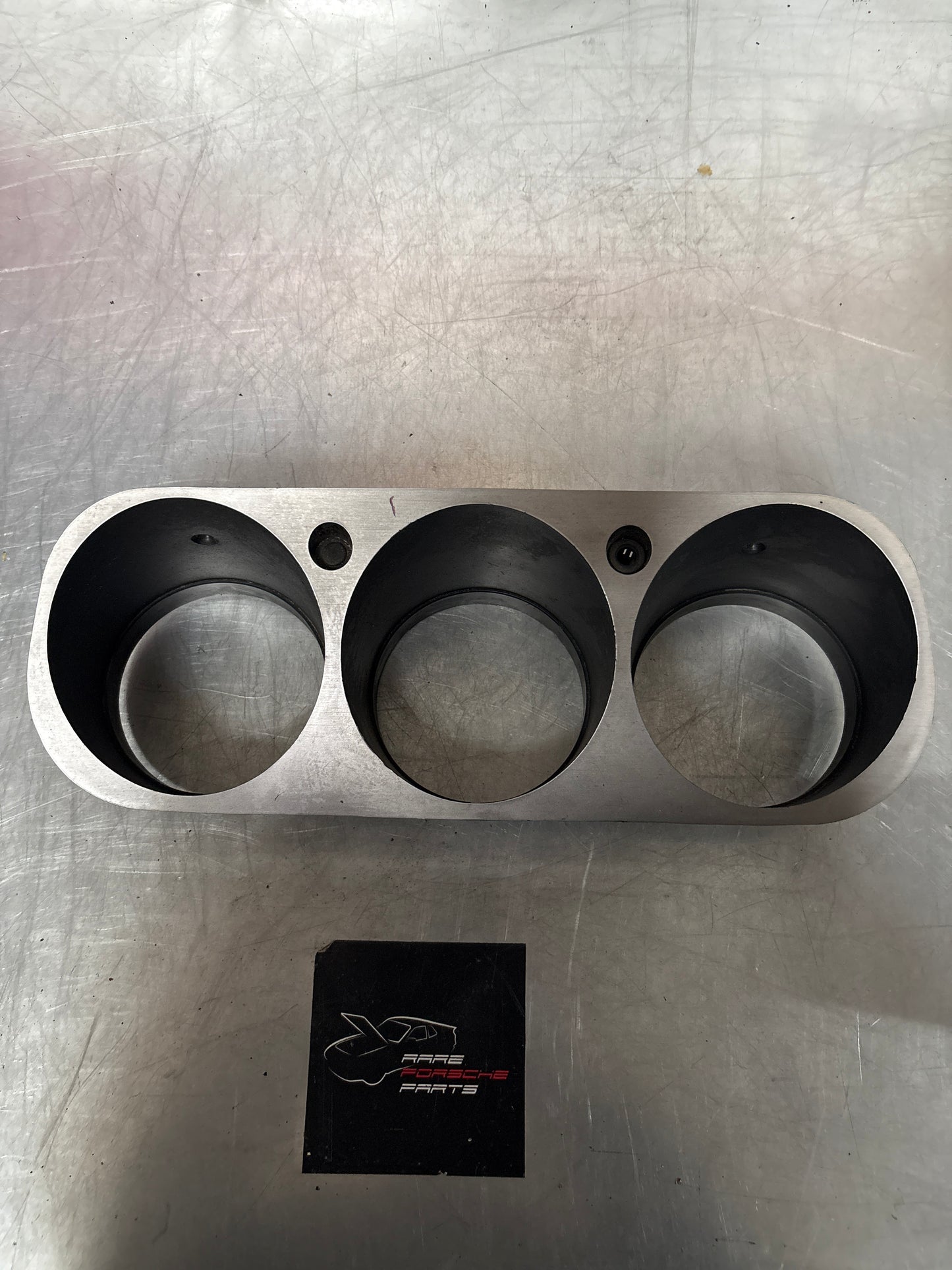 Porsche 944 dash binnacle dial panel speedo surround 477857283 silver, used